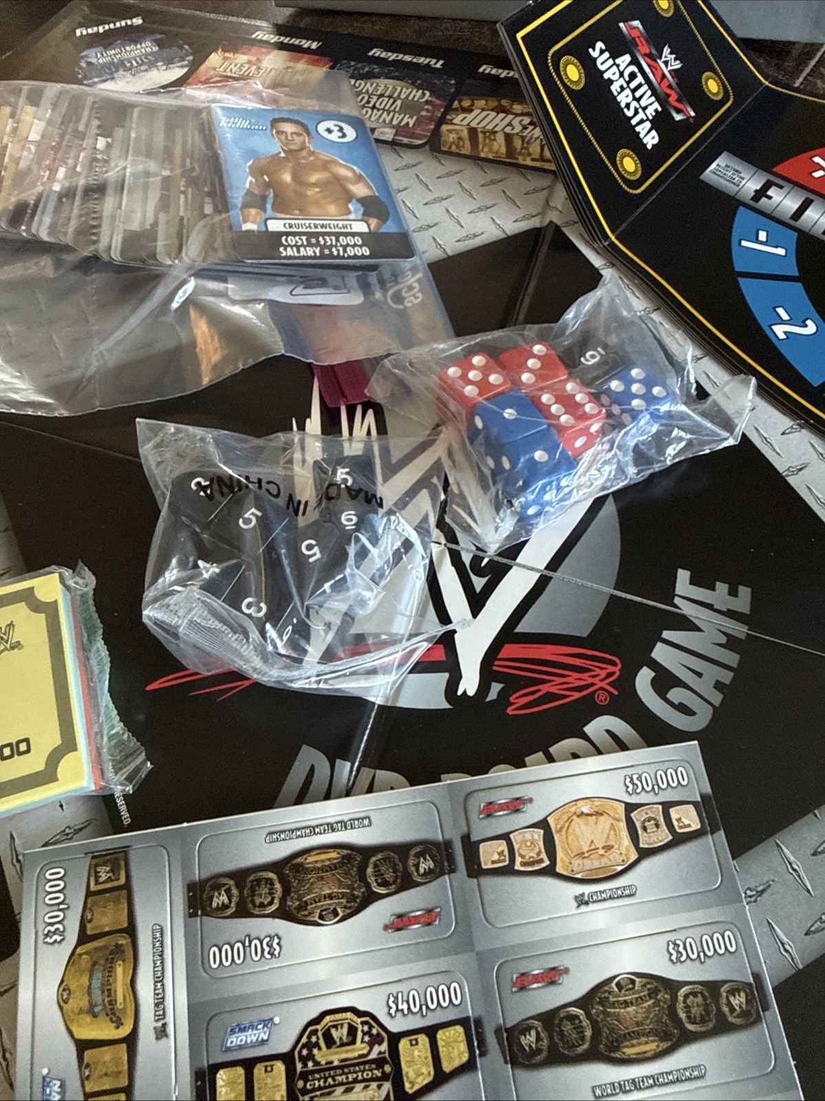 WWE DVD BOARD GAME 1st EDITION 2005 COMPLETE WRESTLING RAW SMACK DOWN