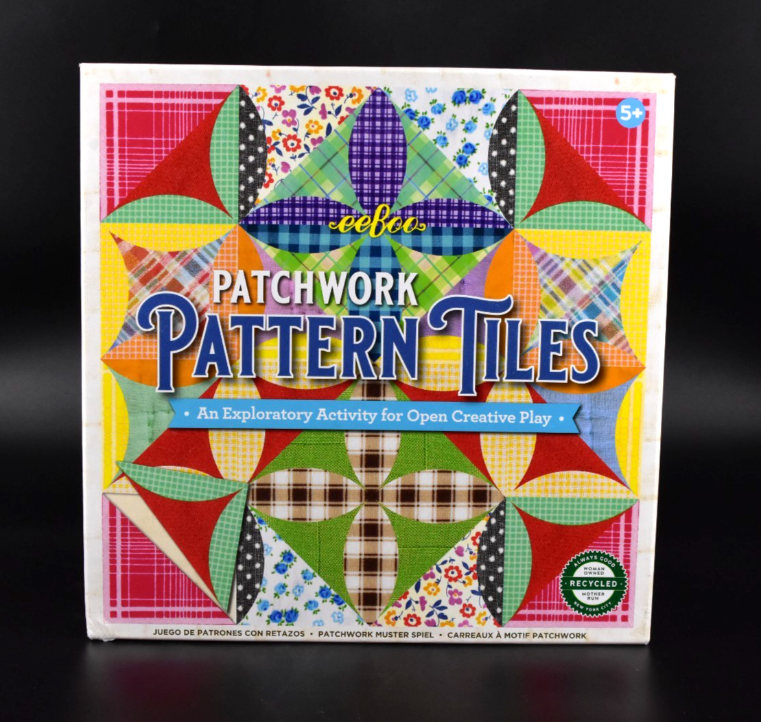 eeboo Patchwork Pattern Tiles Quilt Pieces Game Creative Play Matching Design