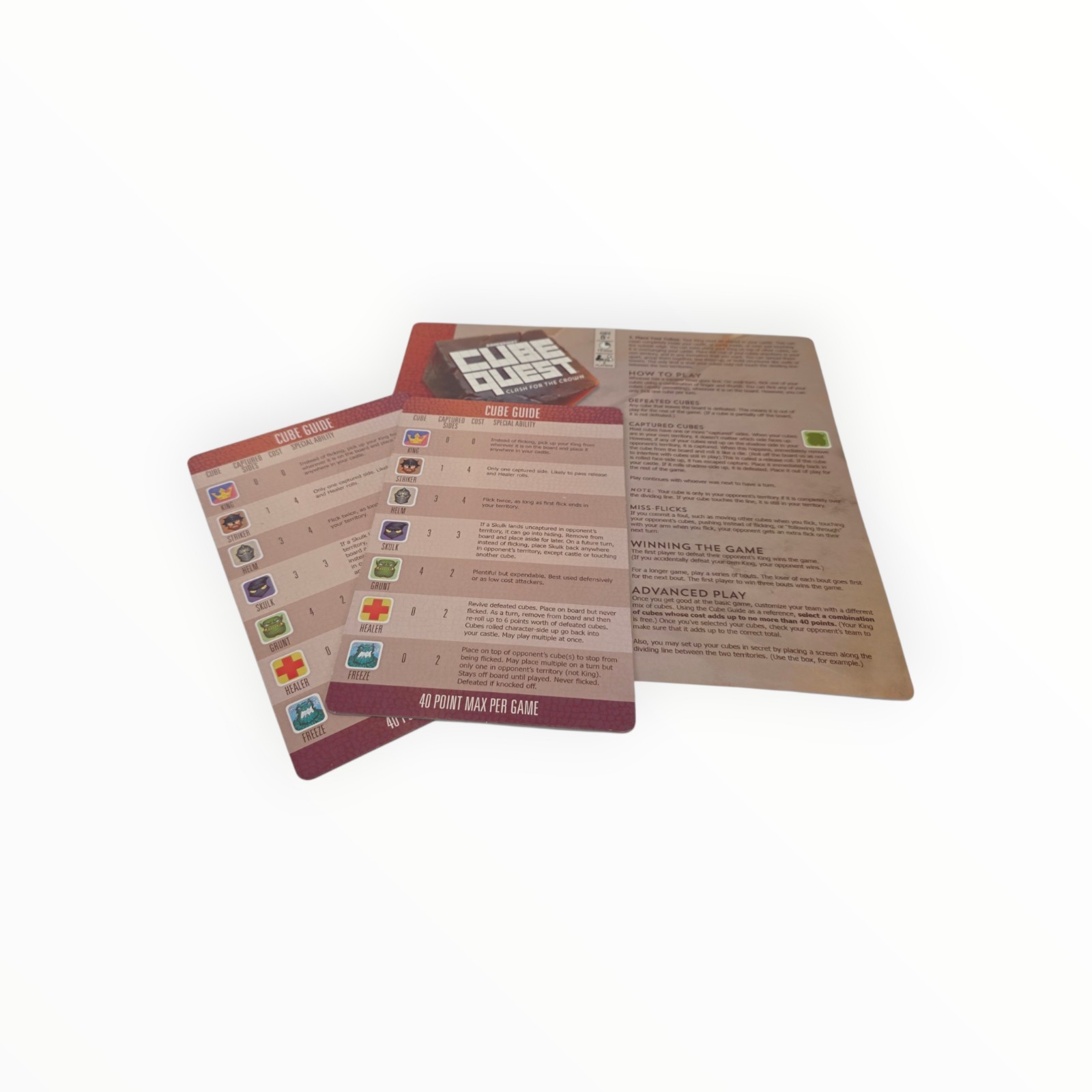 Cube Quest Clash For The Crown Board Game 2014 GameWright COMPLETE