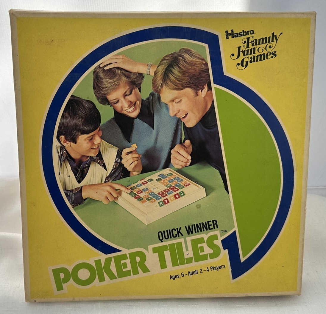 1976 Poker Tiles Game by Hasbro Complete in Great Condition FREE SHIPPING