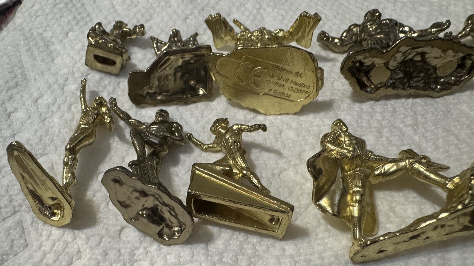 Monopoly Avengers Marvel Game Set of 11 Gold Character Token Pieces
