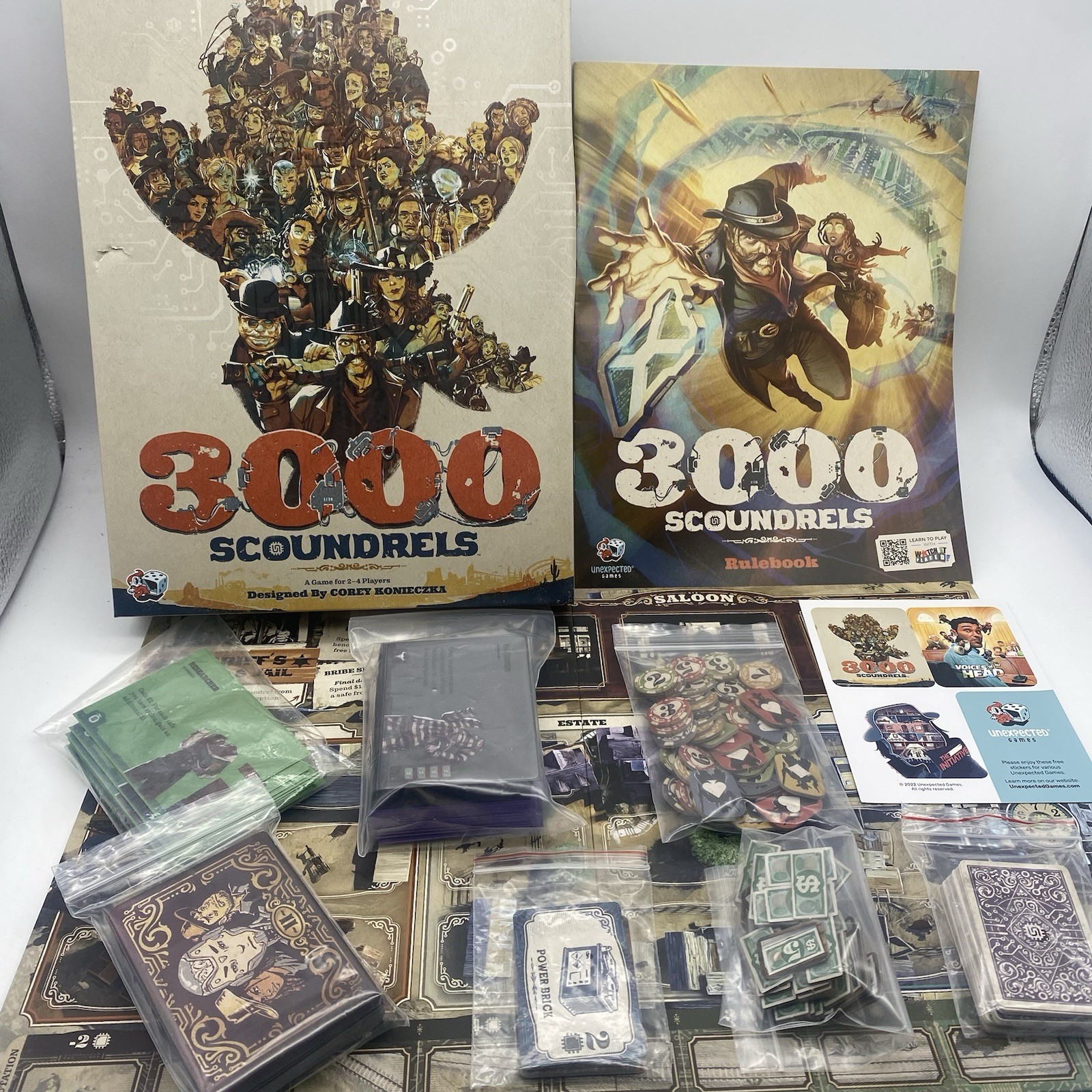 3000 Scoundrels Board Game Unexpected Games Role Playing Card Game