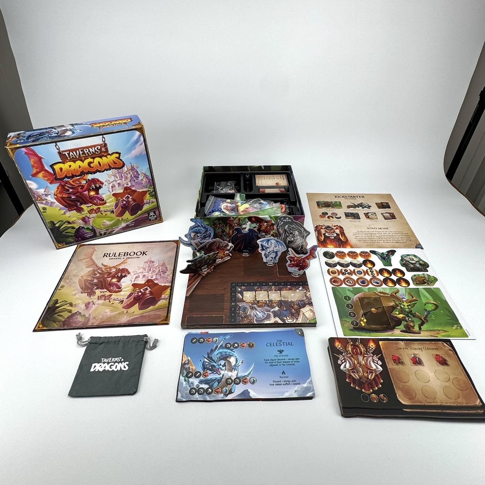 Taverns & Dragons with Kickstarter Exclusives – Lord Raccoon Games 100% Complete