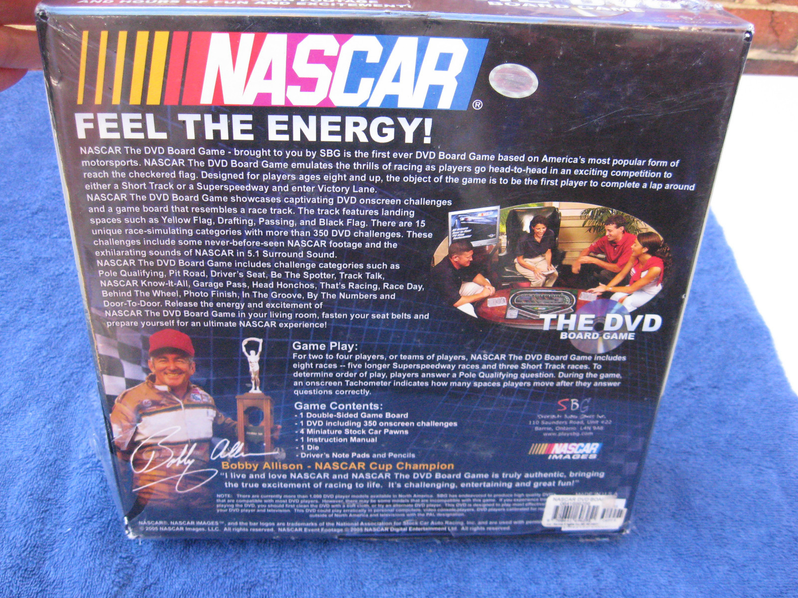 Nascar “The DVD Board Game” NEW FACTORY SEALED 2005