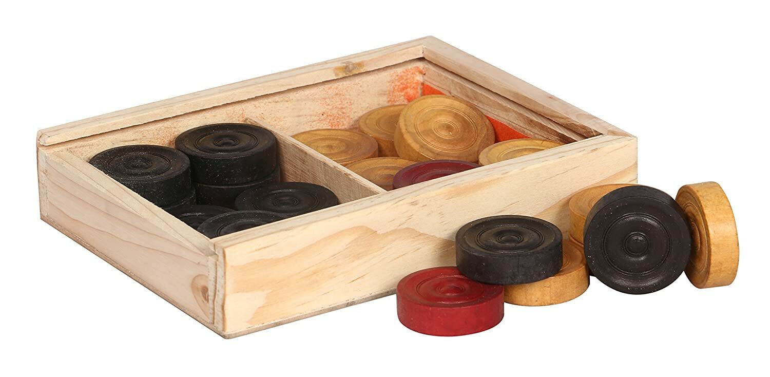 RSINC Carrom Board Multicolor Striker & Design May Vary as Per QTY -1