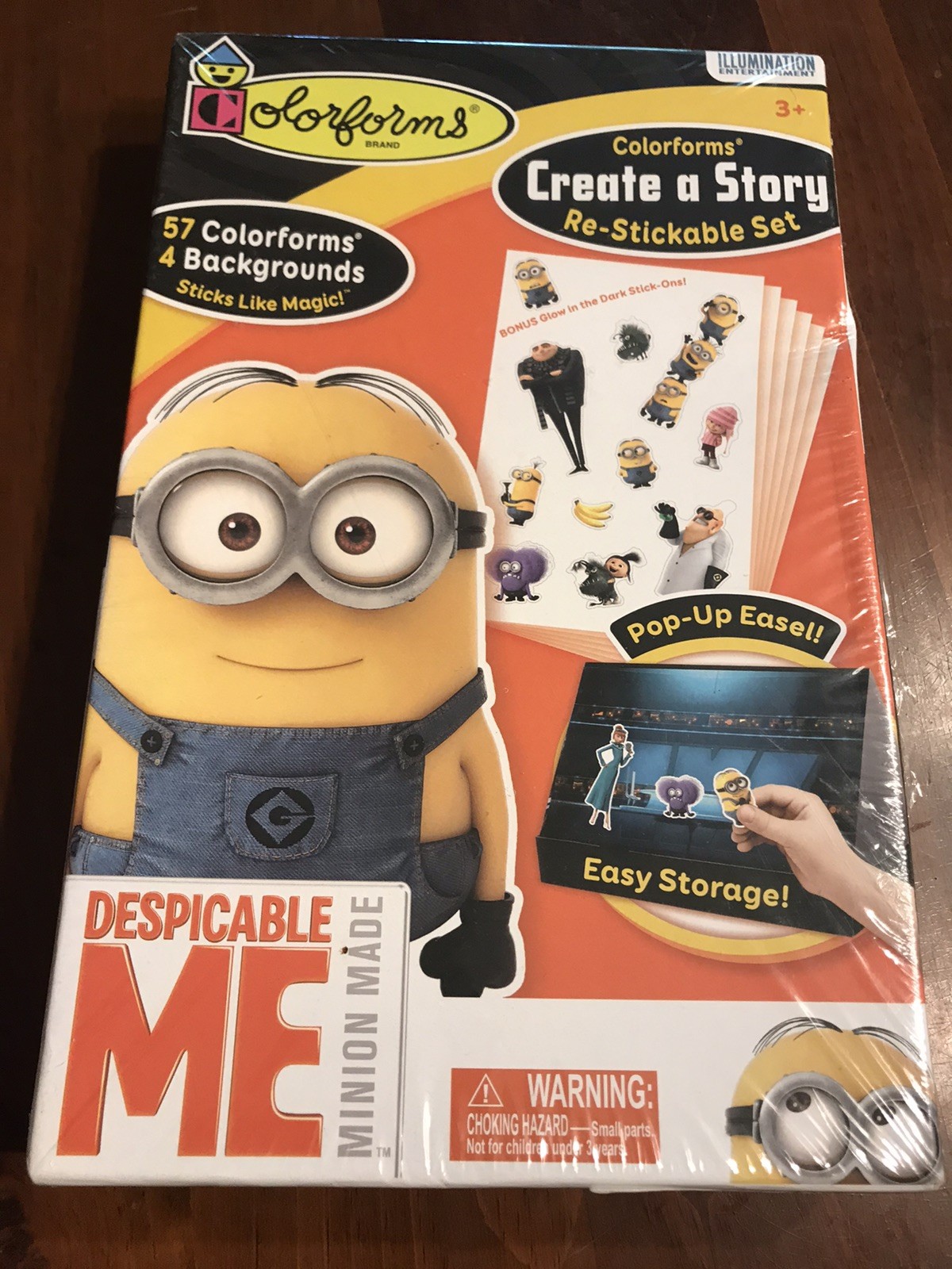 Despicable Me Minion Made Colorforms Create a Story Re-Stickable Set 3+ years