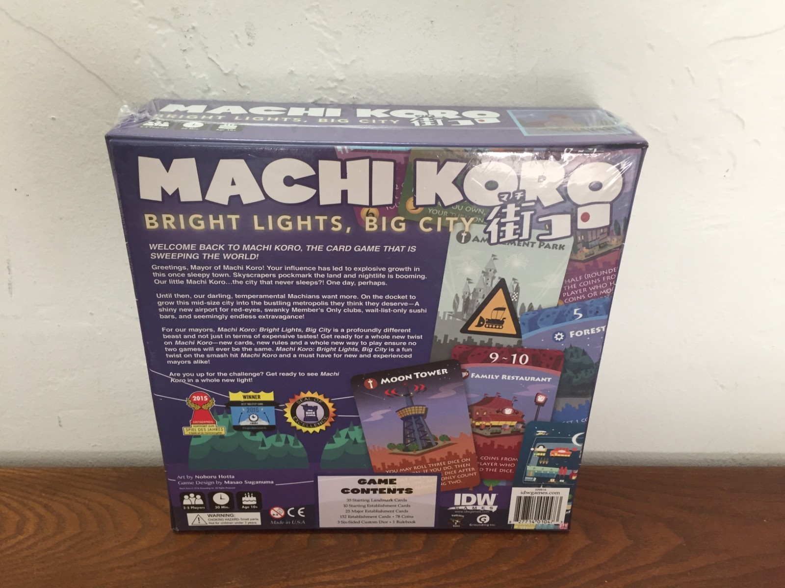 Machi Koro Bright Lights Big City Card Game by IDW Games Target Exclusive – New