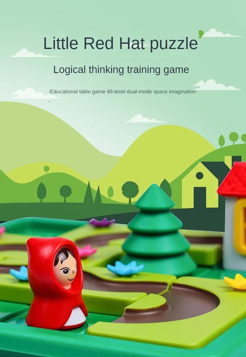 Fun Brain Game for Kids – Little Red Riding Hood Smart Logic Puzzle Toy