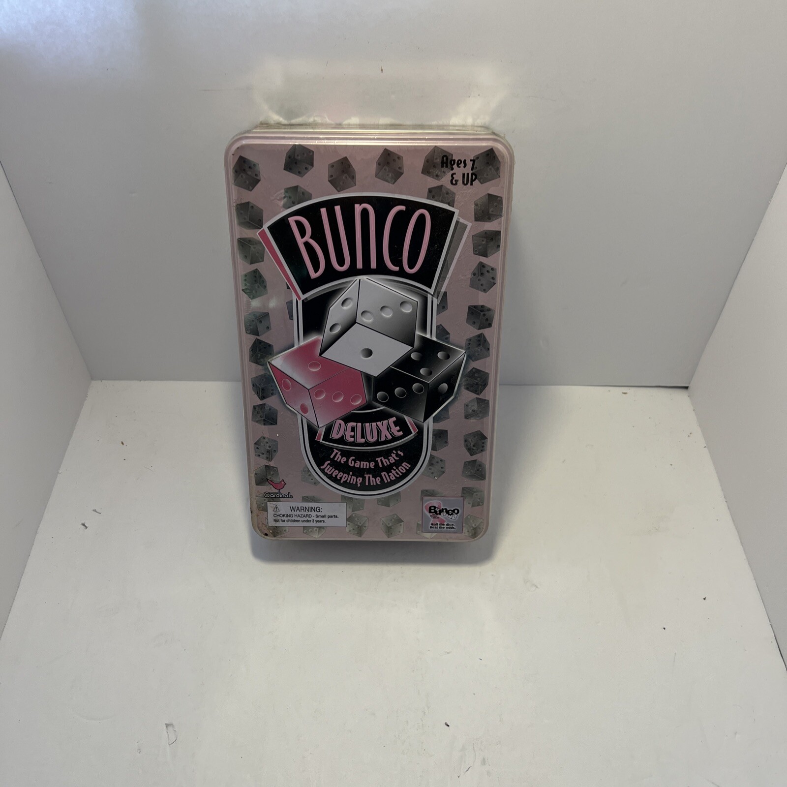 Bunco Game Breast Cancer Edition Tin Container Deluxe Edition New Sealed