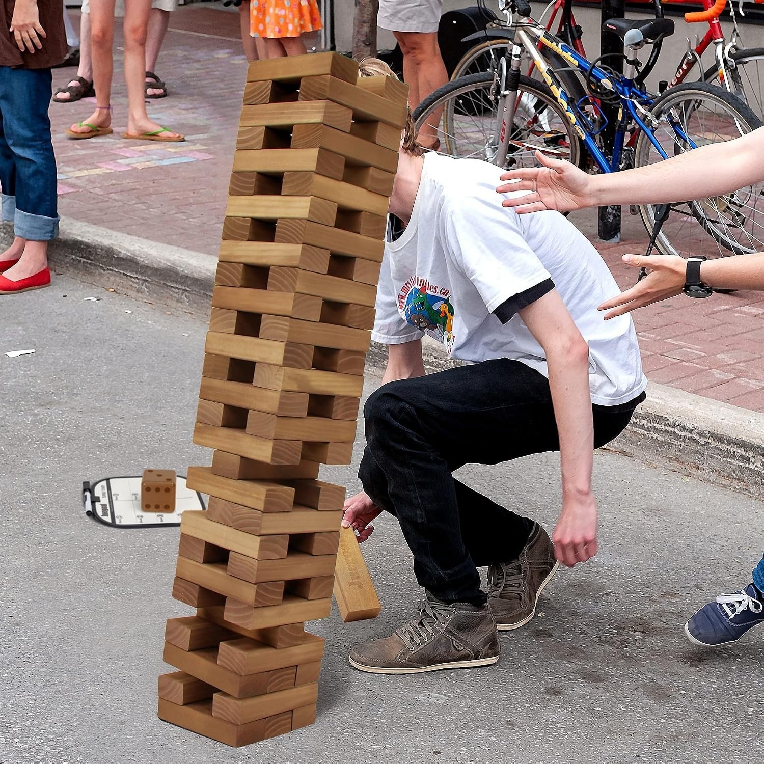 Portable Giant Stacking Game for Indoor & Outdoor