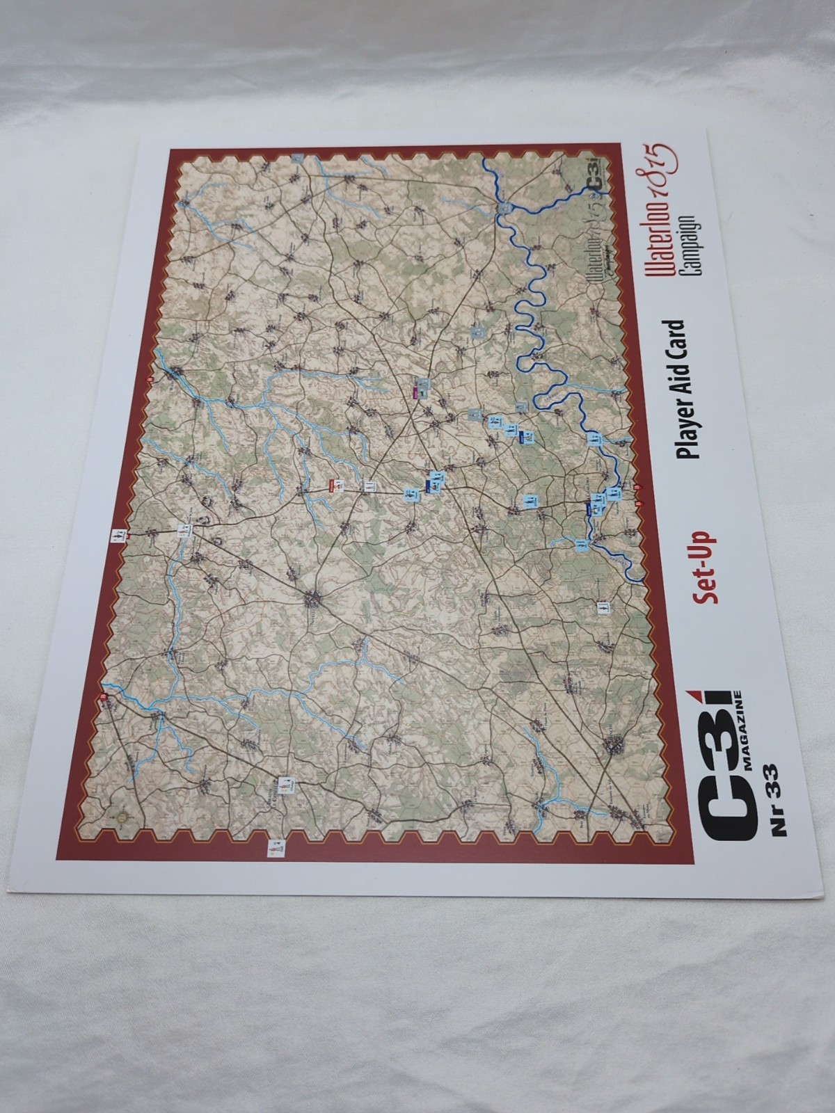 C3i #33 Waterloo Campaign 1815 Board Game Insert