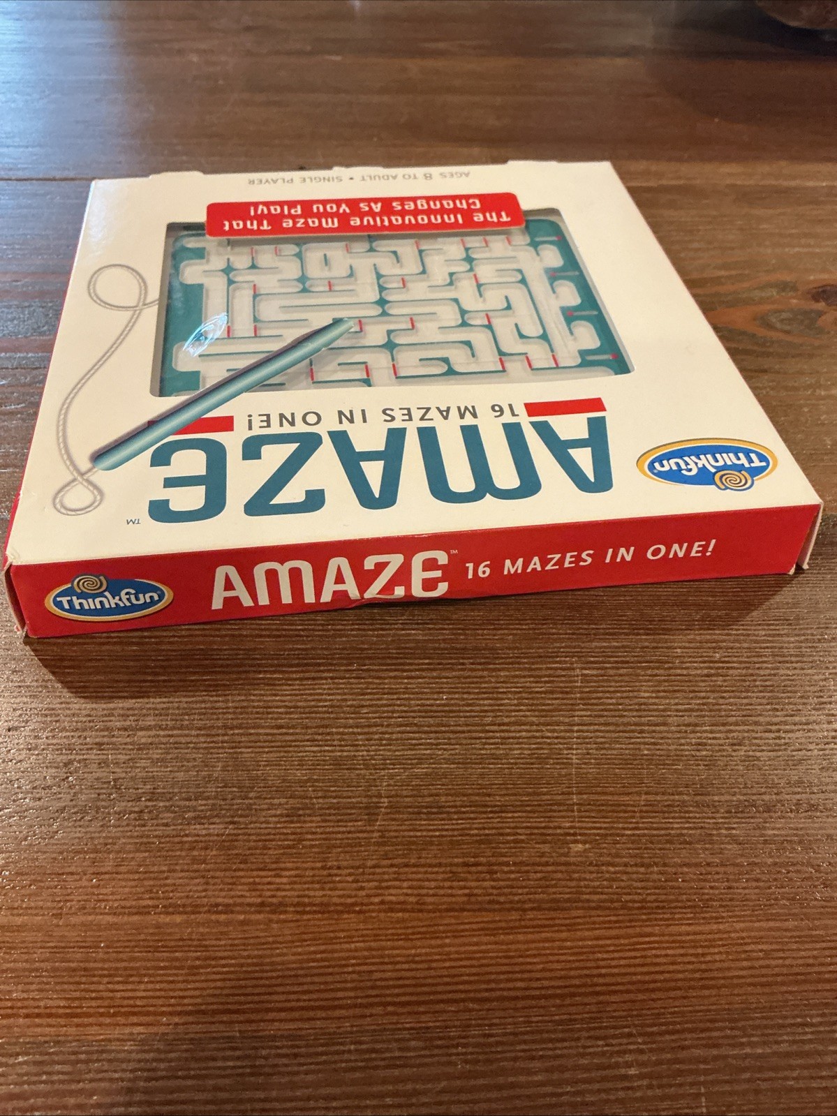Think Fun Amaze Game 16 Mazes in One Puzzles Age 8+ Memory Logic Mensa Kids