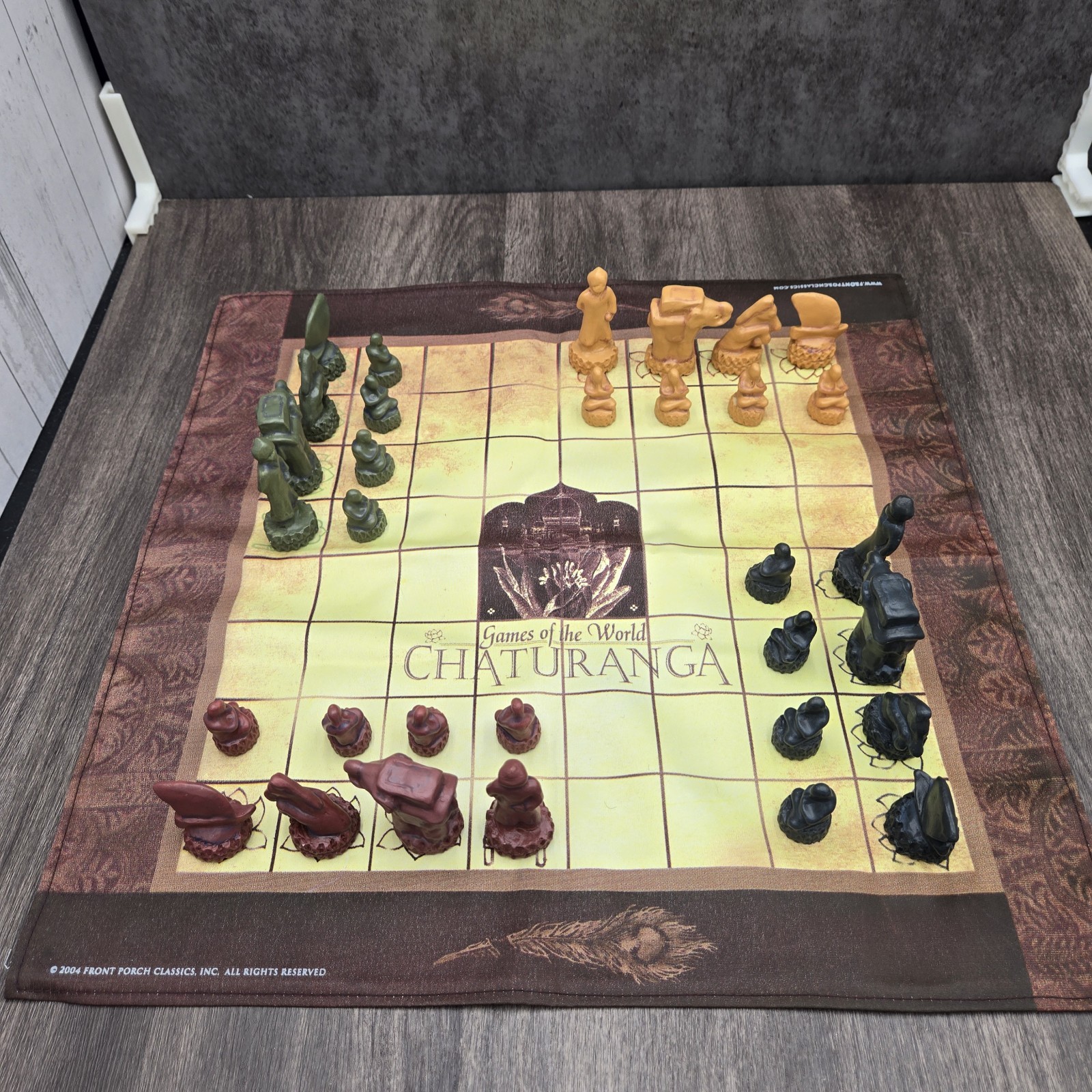 Chaturanga Classic Indian Strategy Game Front Porch Classics Wooden Box