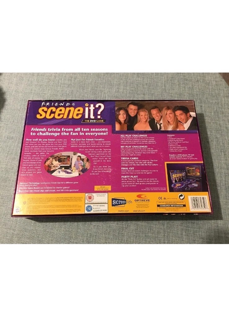 Scene It? Friends Edition DVD Trivia Game – New Sealed Box