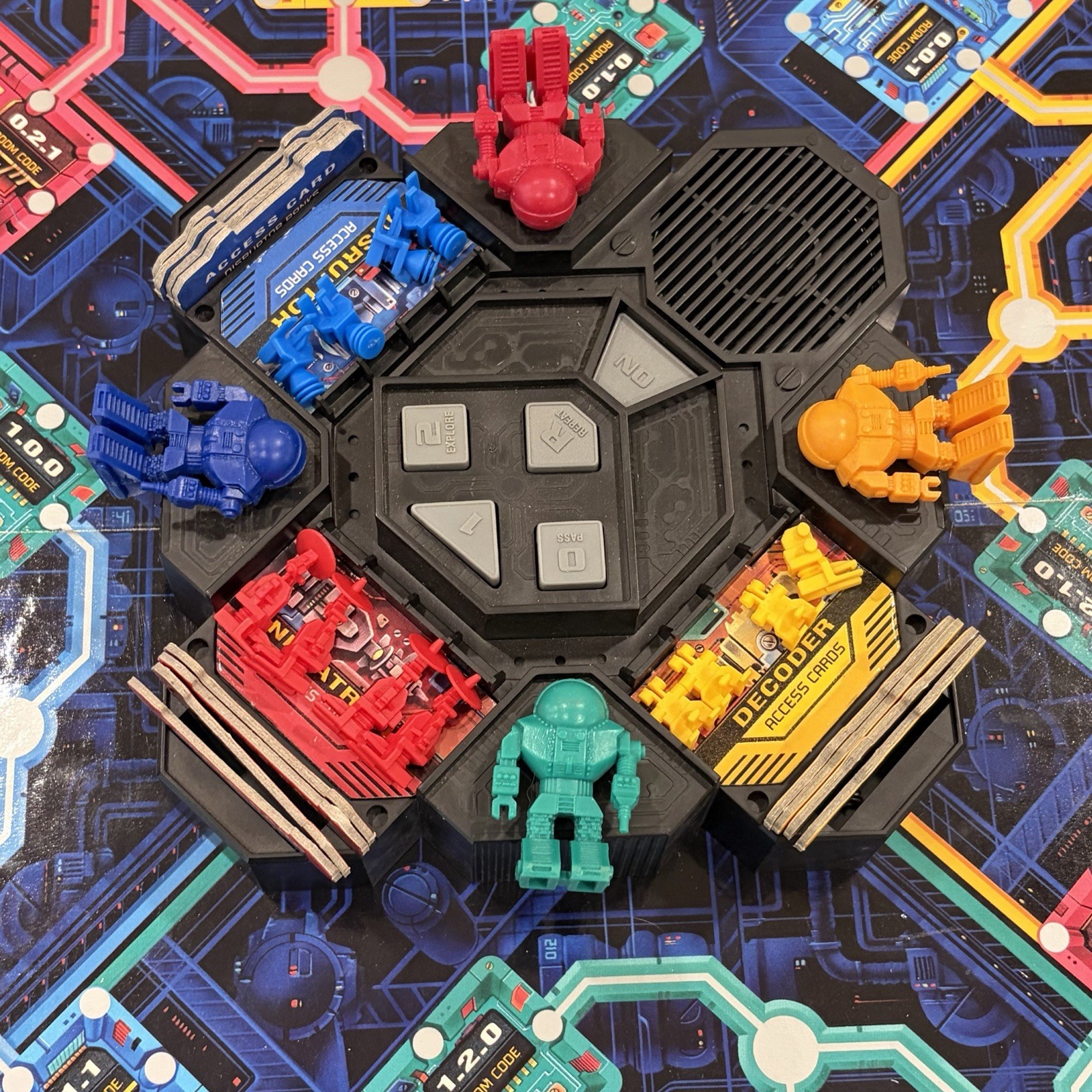 Vintage 1992 THE OMEGA VIRUS MB Electronic Board Game 99% COMPLETE Tested Works