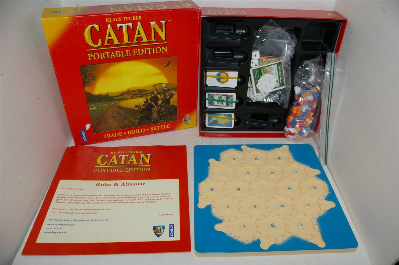 The Settlers of Catan Portable Edition Mayfair Games 3101 Complete