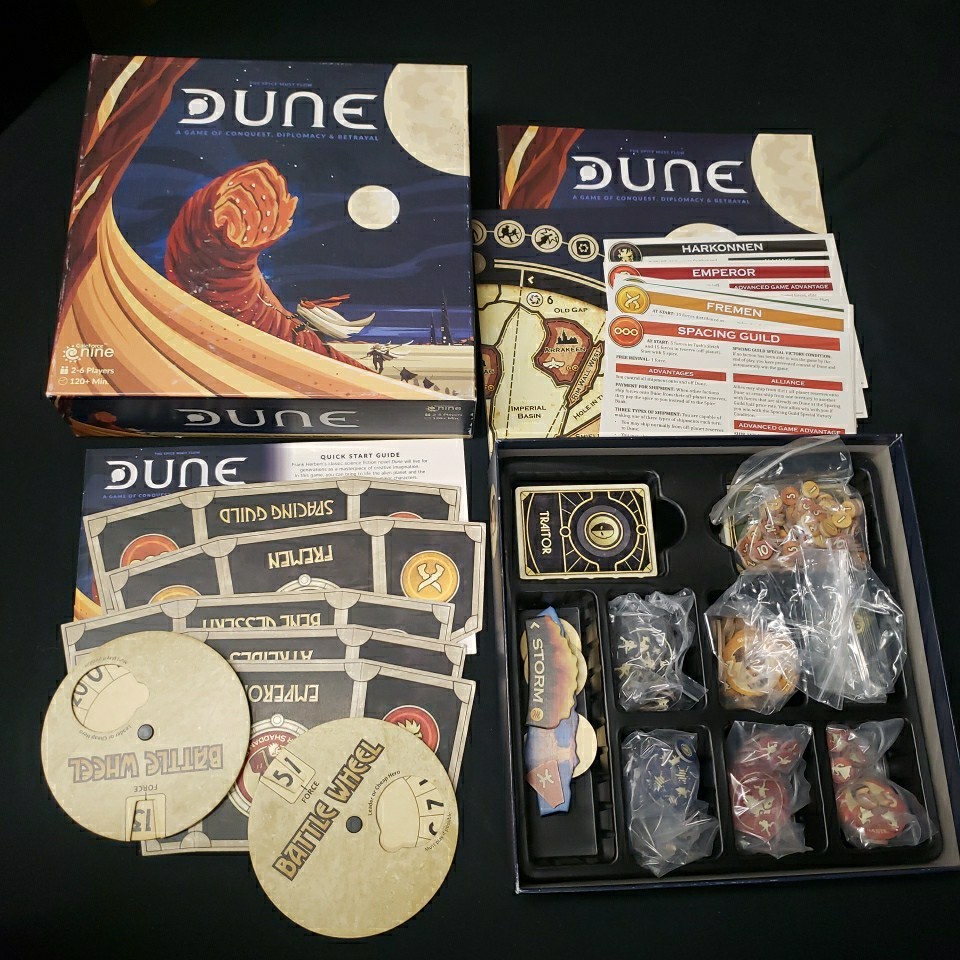 Dune (Board Game, 2019) Gale Force Nine classic strategy base core set COMPLETE