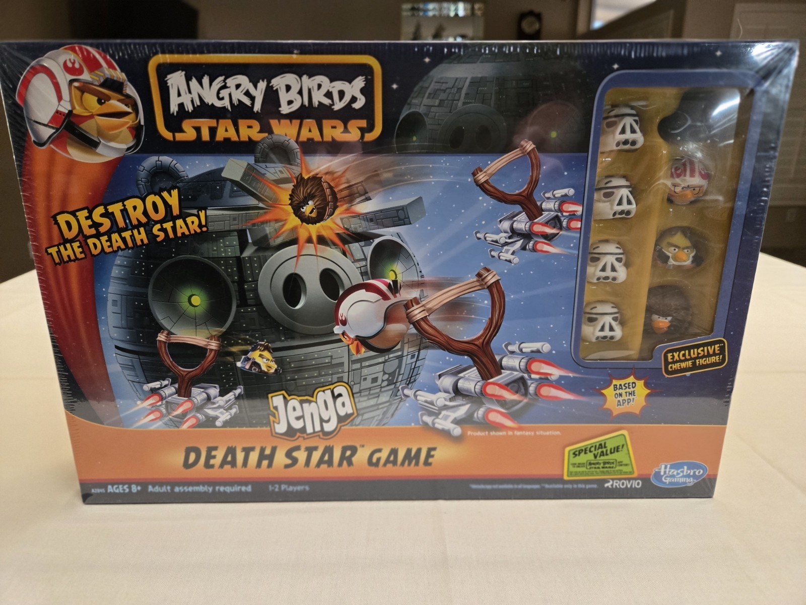 Hasbro Angry Birds Star Wars Jenga Death Star Game (NEW IN SEALED BOX)
