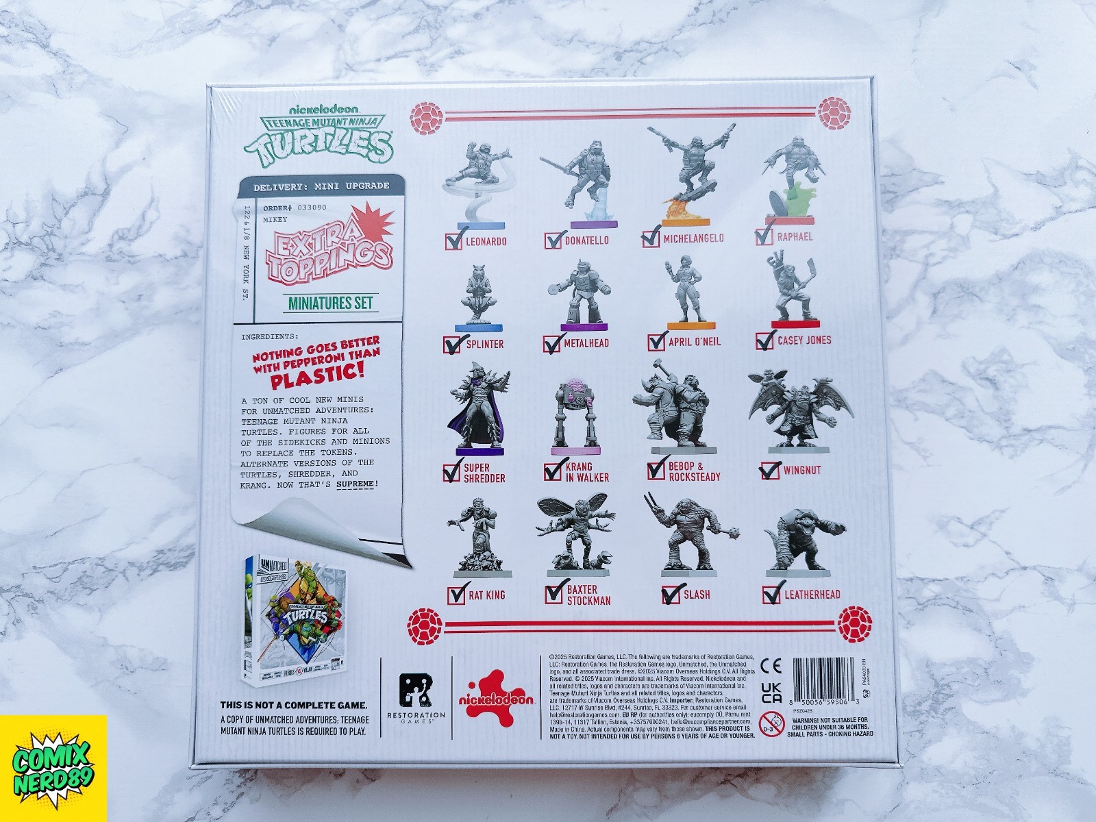 UnMatched Adv TEENAGE MUTANT NINJA TURTLES Kickstarter XL Ultimate Supreme NEW