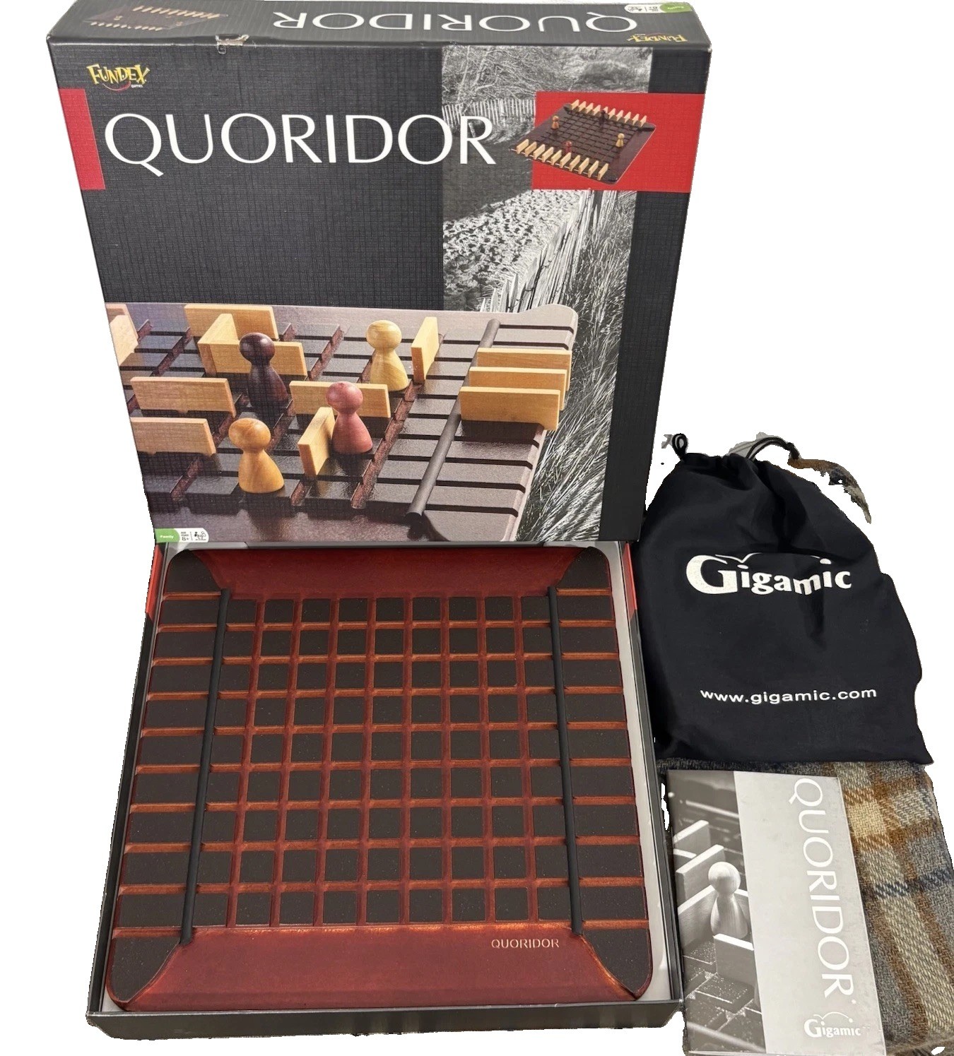 New OPEN BOX Quoridor Board Game Wooden 2007 Gigamic Fundex Games 5203 Complete