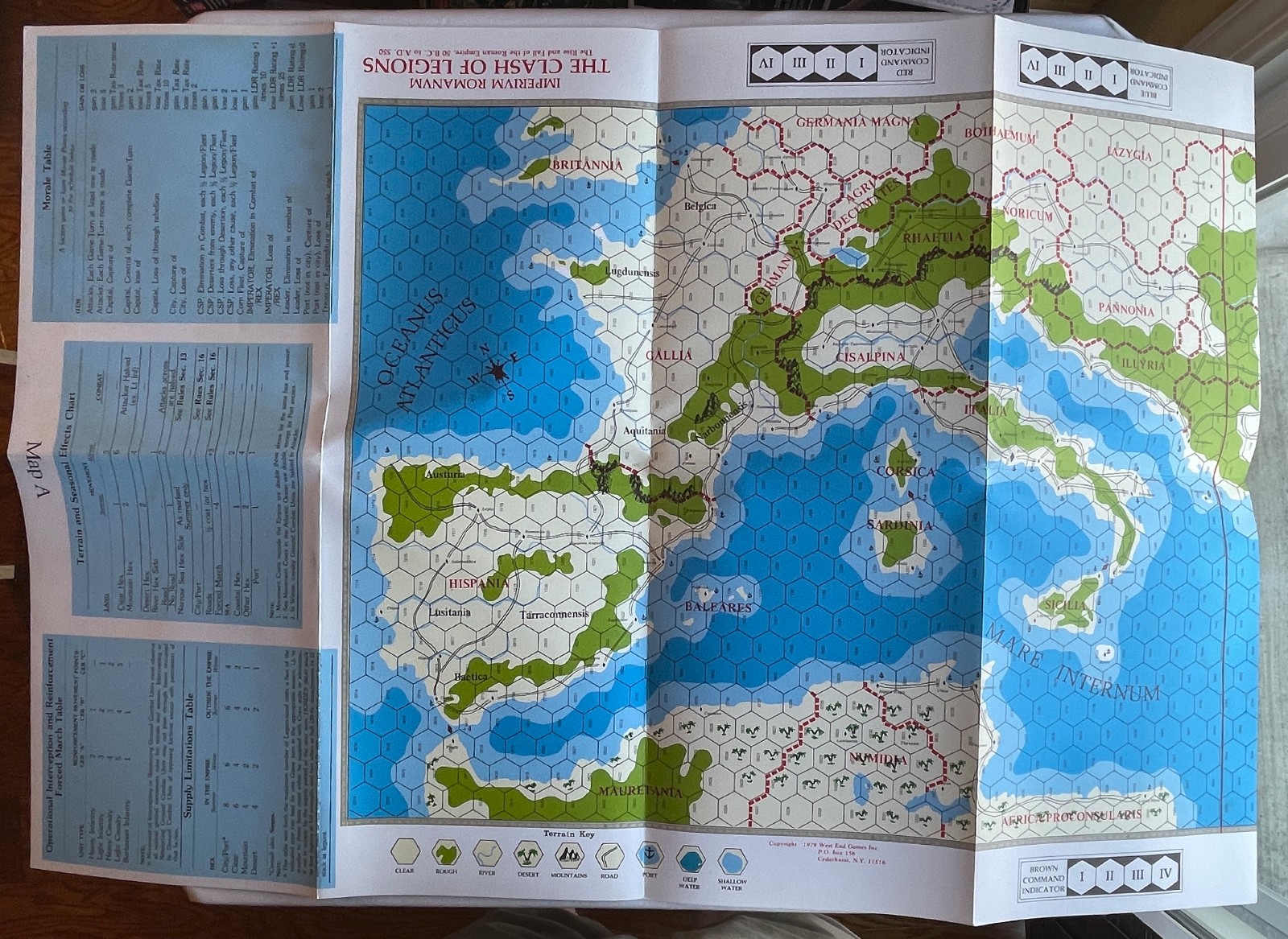 Imperium Romanum West End Games 1979 UNPUNCHED +errata VG+