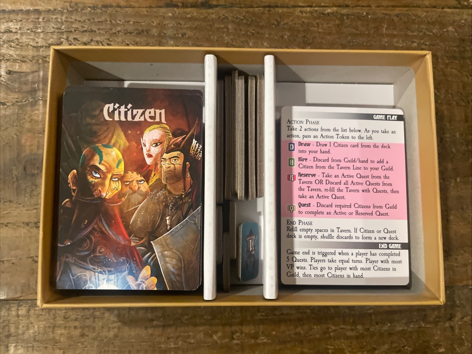 Quests of Valeria Card Game by Daily Magic Games 2016. Complete Excellent Shape.
