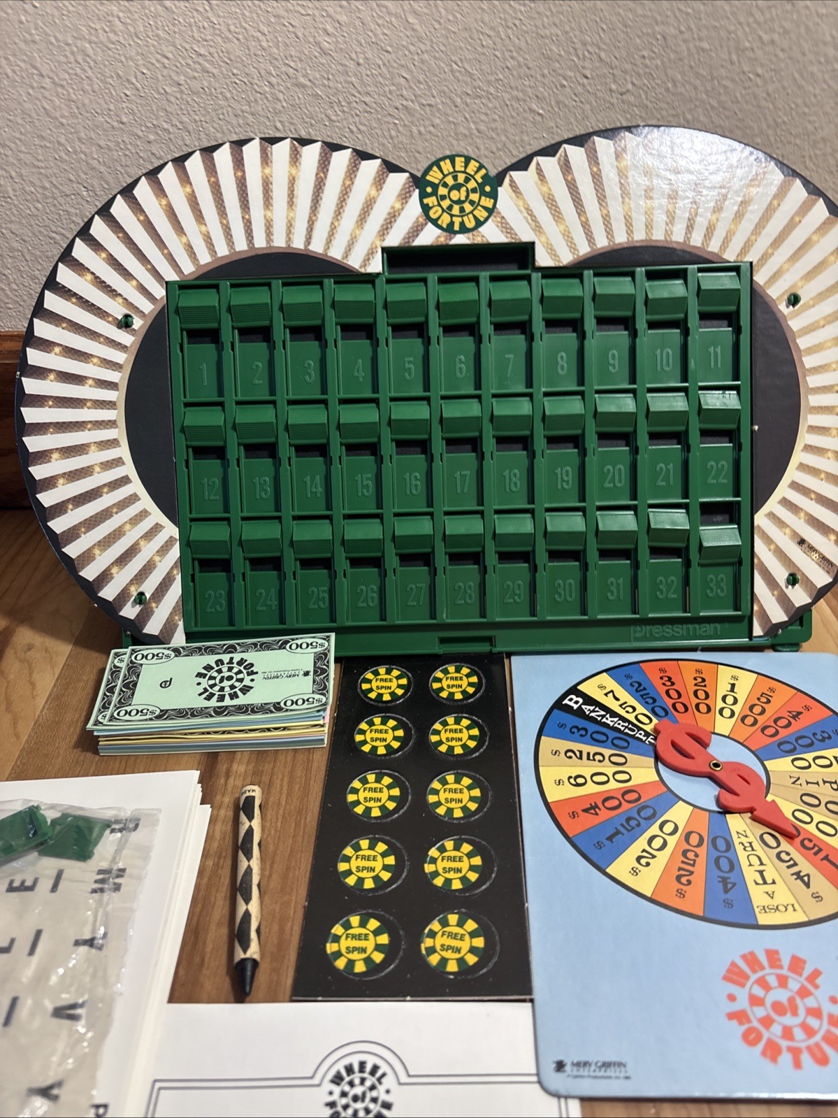 Wheel Of Fortune Game 2nd Edition Pressman 1985 Complete -1016SH