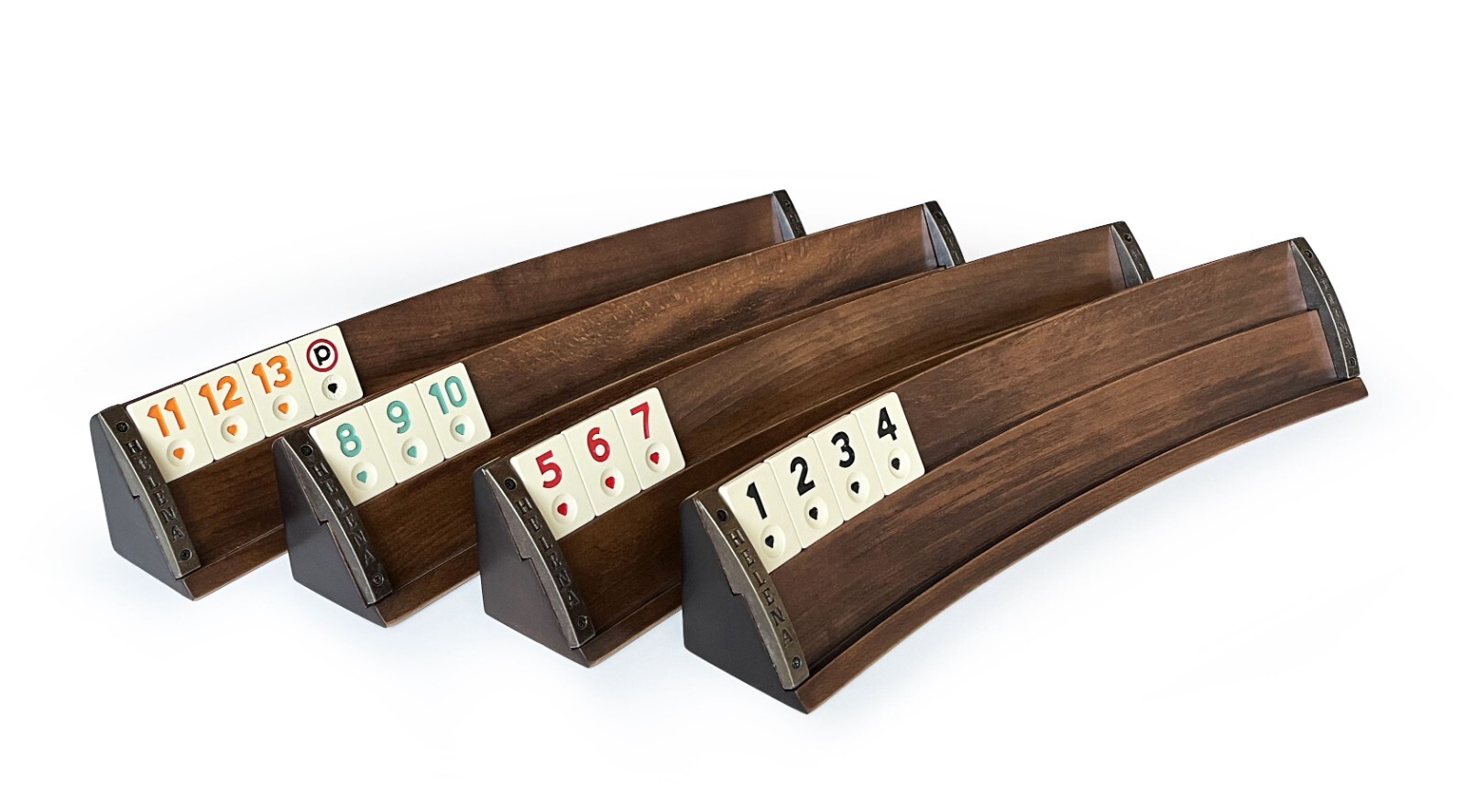 Elliptic Massive Wood Rummi Set Handmade Hand Carved, Rummy Cube Set, Okey Game