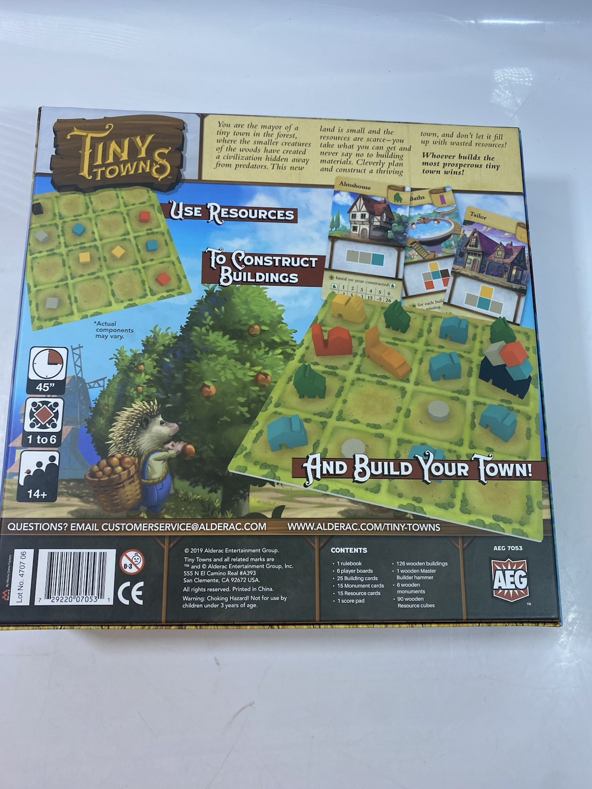 TINY TOWNS Board Game City-Building Strategy 100% COMPLETE 2019 Peter McPherson
