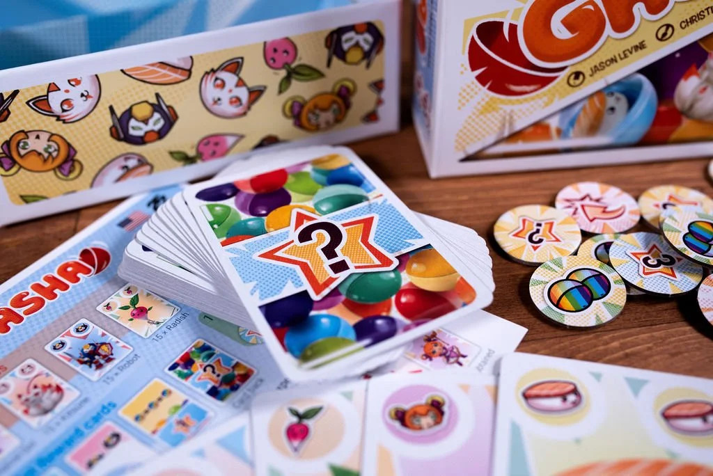 Gasha Family Card Game for 2 to 6 Players Collect Gashapons to Create Sets