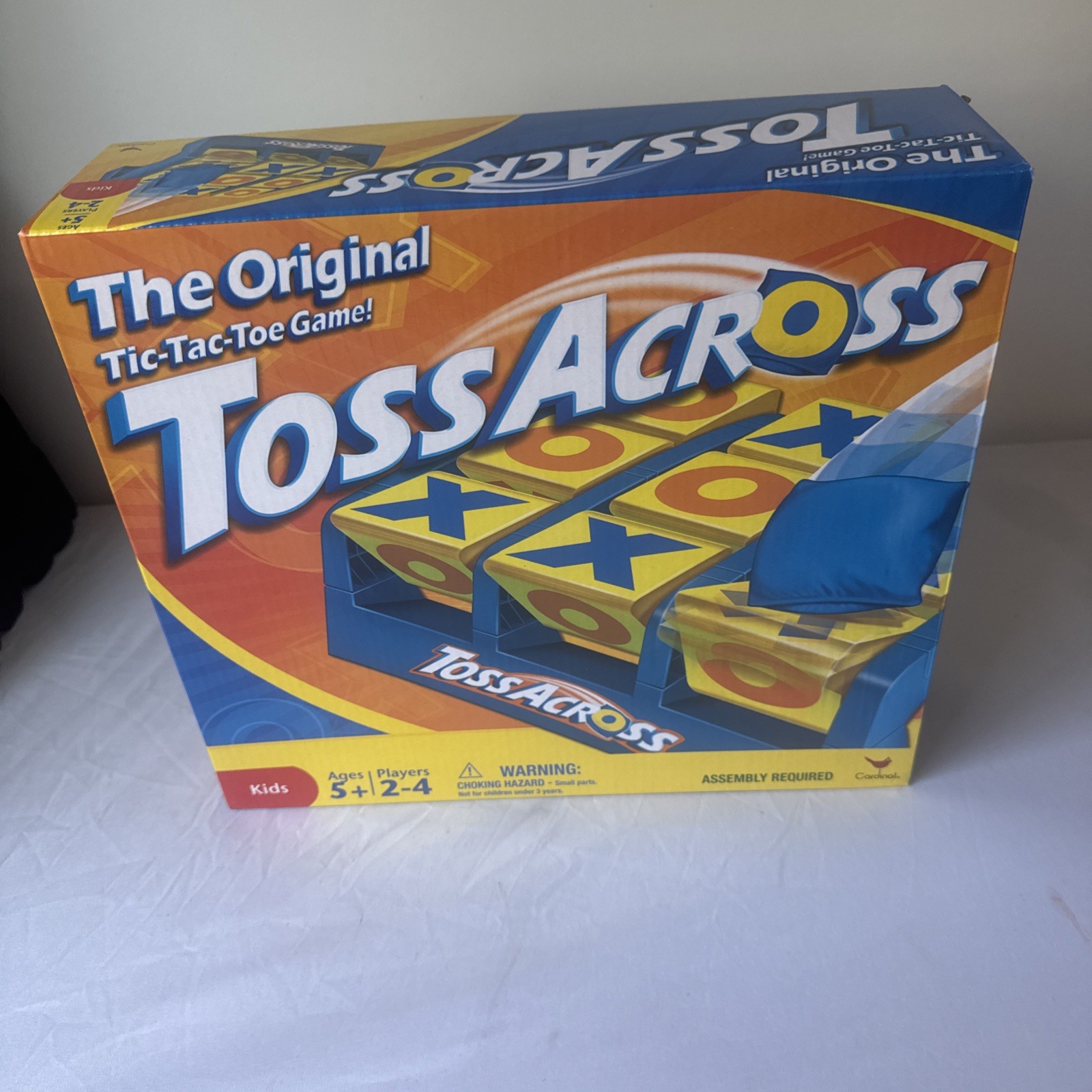 Toss Across Game, Beanbag Tic Tac Toe for 2 to 4 Players Ages 5 Years and Older