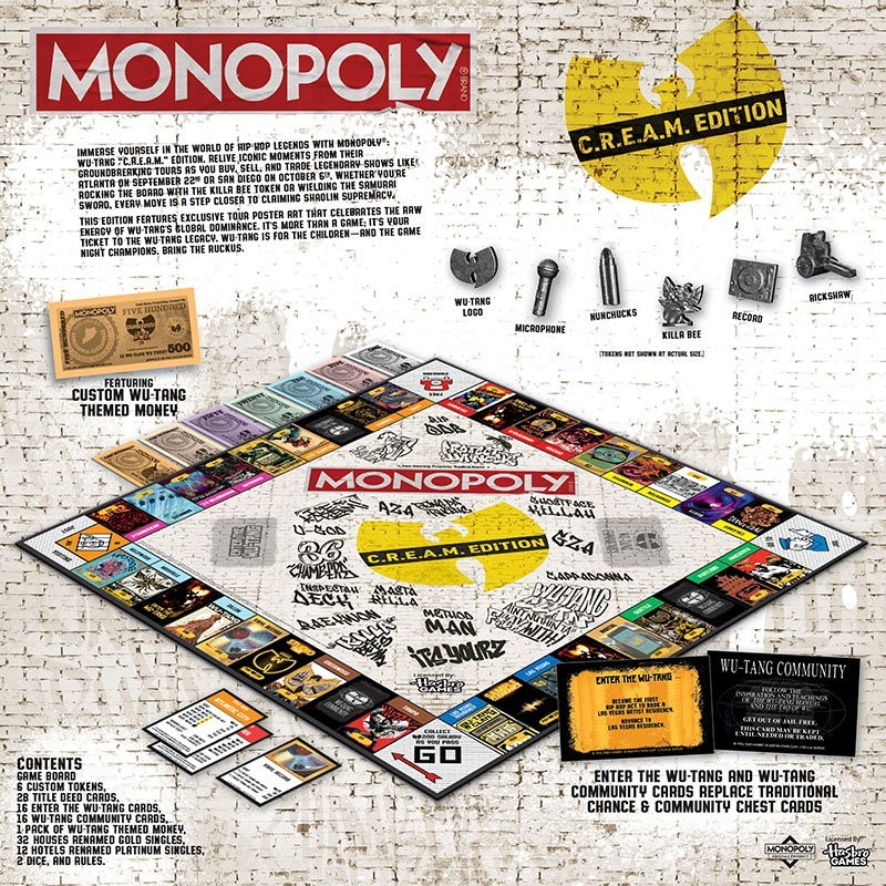 Wu Tang Clan: Official MONOPOLY® Board Game | Limited Edition – Immediate SHIP