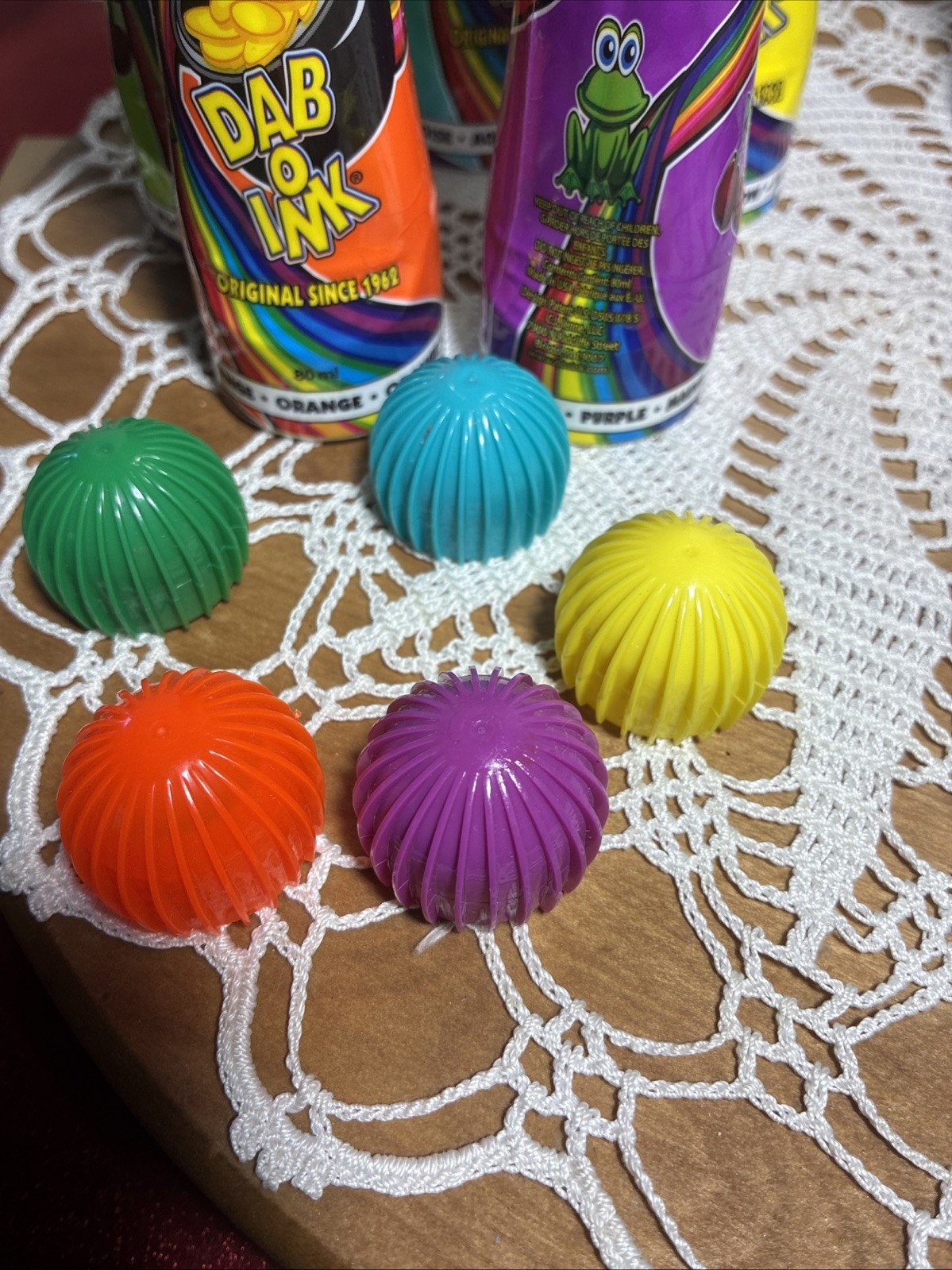 5 Bingo Daubers Dab O Ink New/ Nearly New Assorted Colors 3 Oz