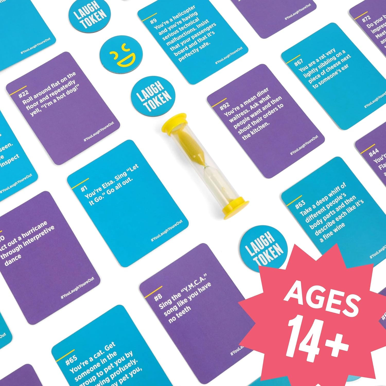 You Laugh You’Re Out [A Party Game with Hilarious Charades Family Card Games for