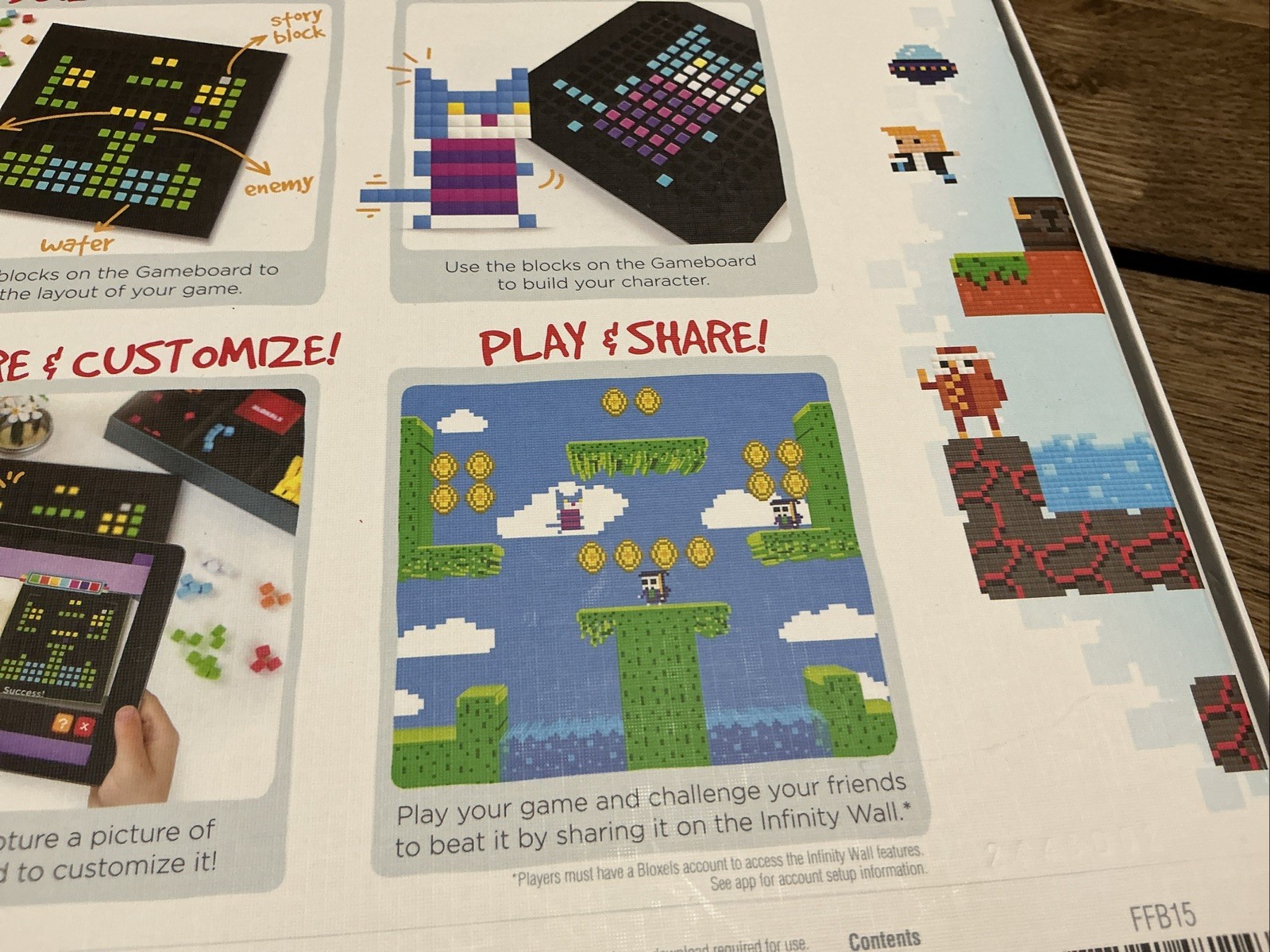 BLOXELS: BUILD YOUR OWN VIDEO GAME, STARTER KIT, PIXEL PRESS, Open Box
