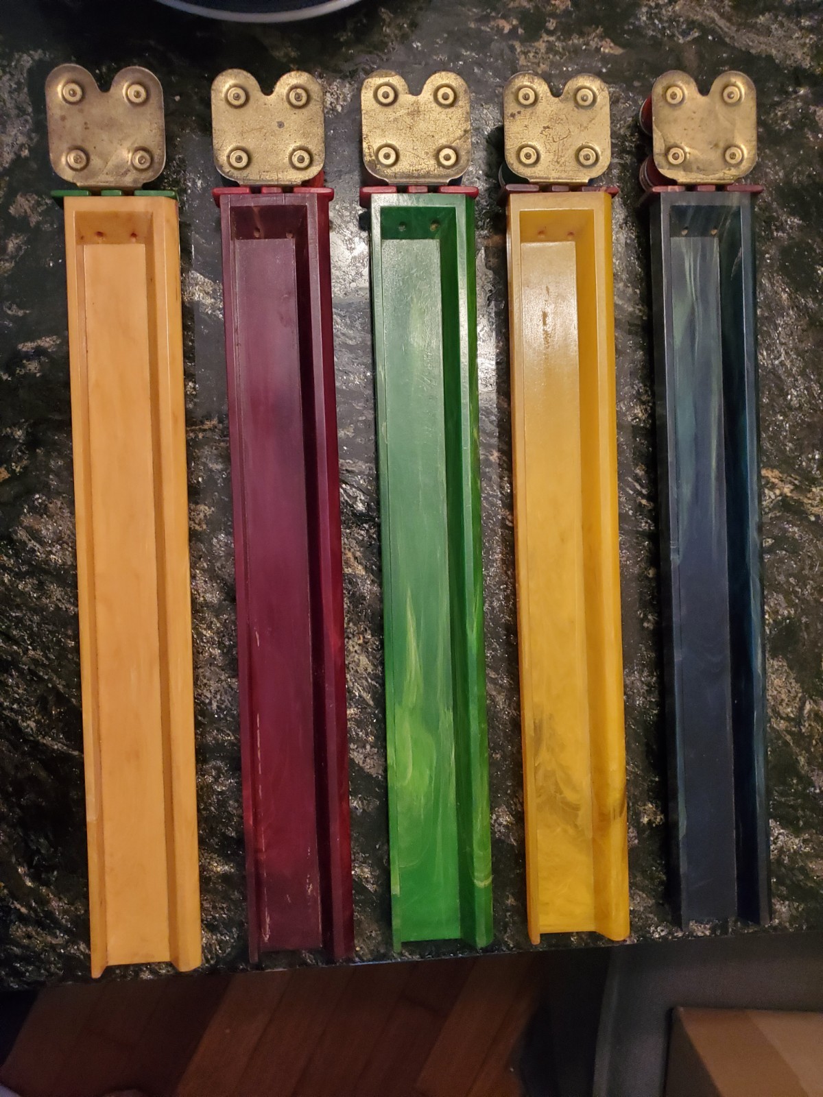Vtg 1940s Cardinal Mahjong Set Green Alligator Case Standing Pheasant 164 Tiles