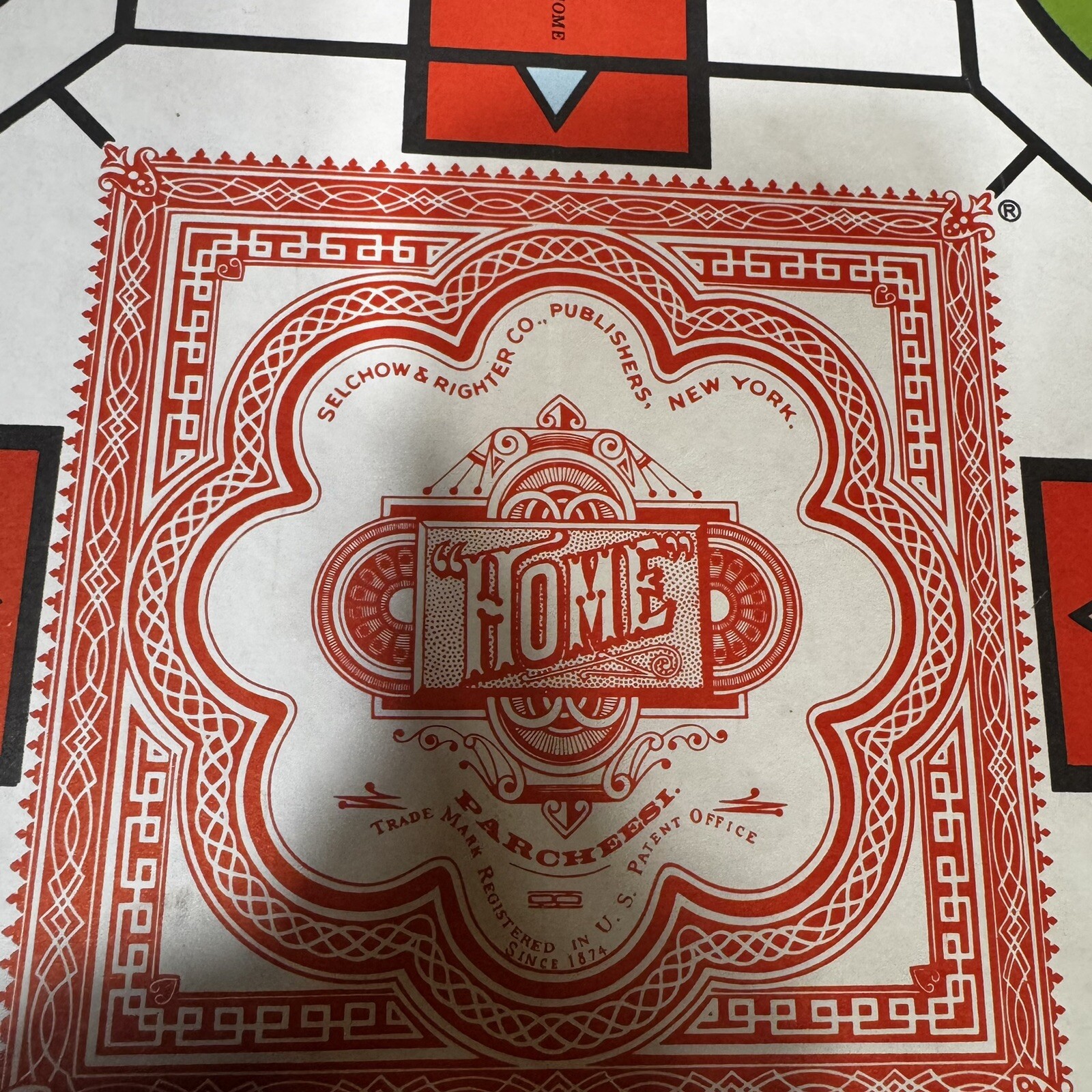 1982 DELUXE EDITION PARCHEESI Royal Game of India Selchow & Righter 3pc Missing