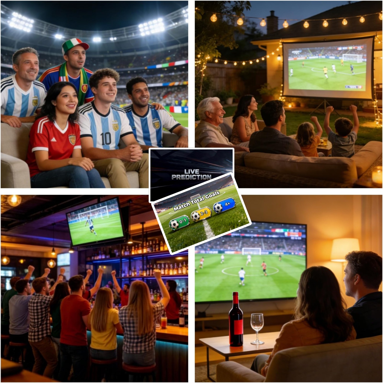 World Cup 2026 Soccer Cards Party Games – 90 Card Set Live Match Prediction C…