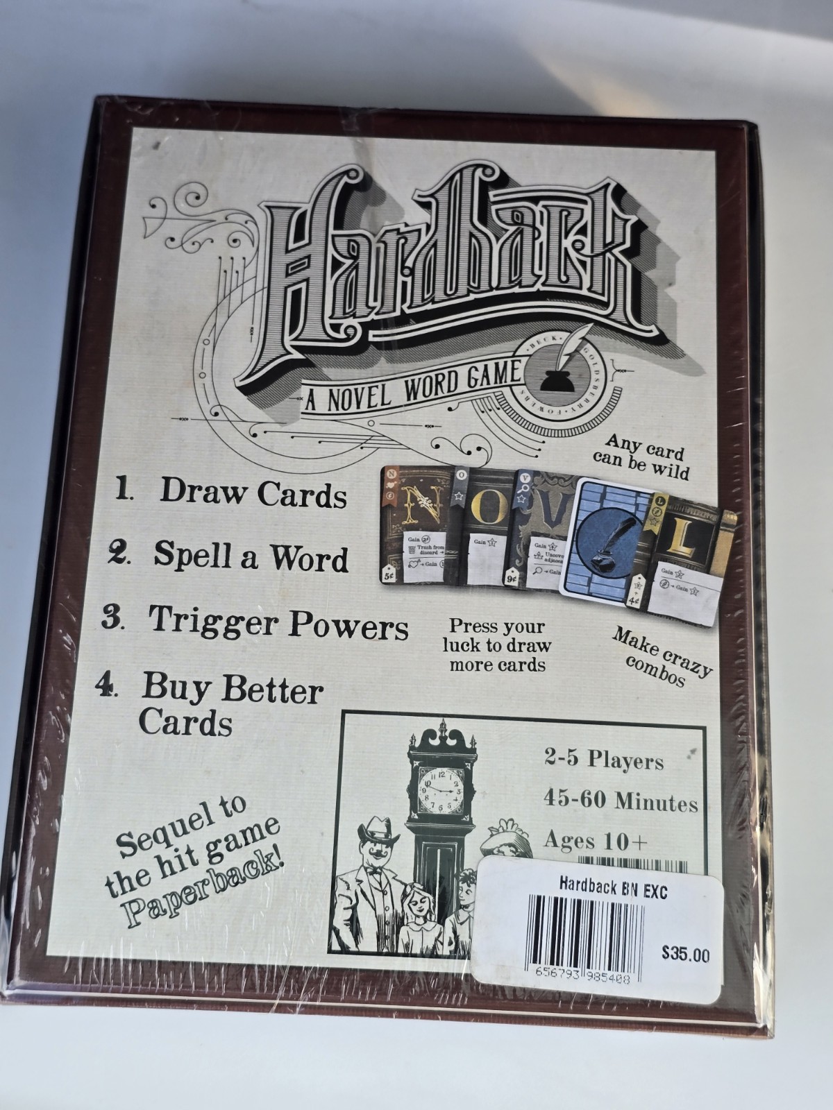Hardback A Novel Word Game Barnes Noble Exclusive Board Game Tim Fowers New