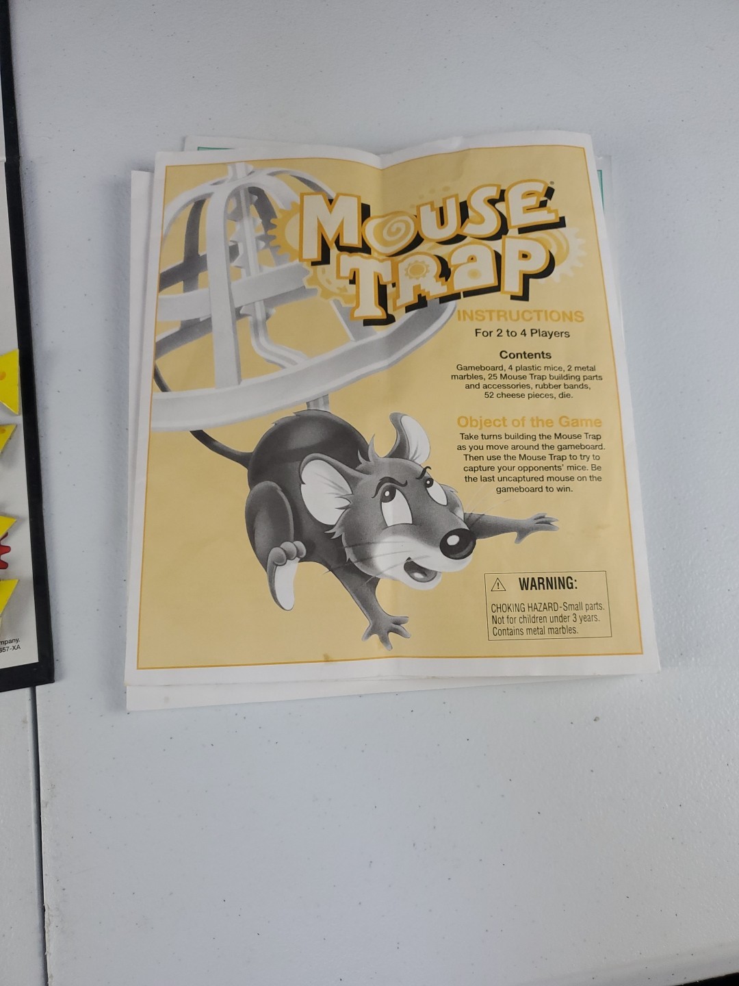 VINTAGE Mouse Trap COMPLETE Milton Bradley 1994 Classic Board Game Kids Family