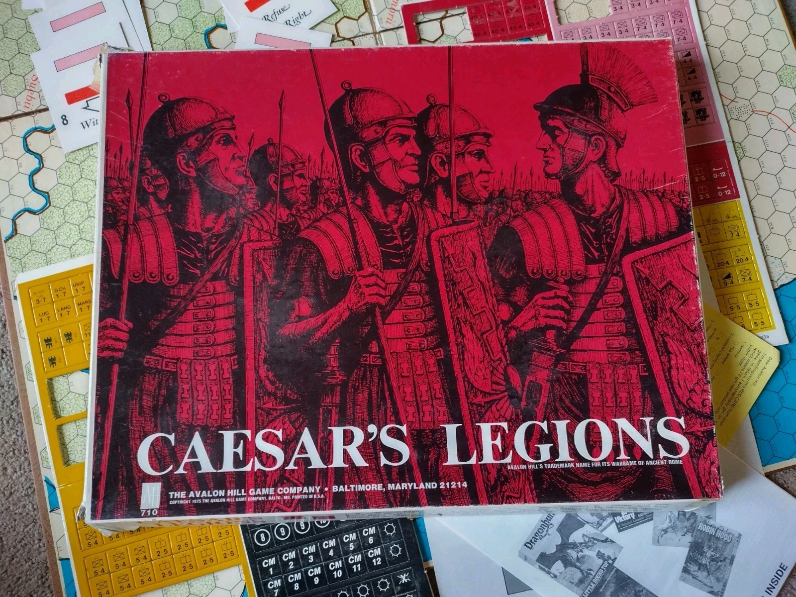 Vintage Caesar’s Legions Game-The Avalon Hill Game Company-1975 99% Complete