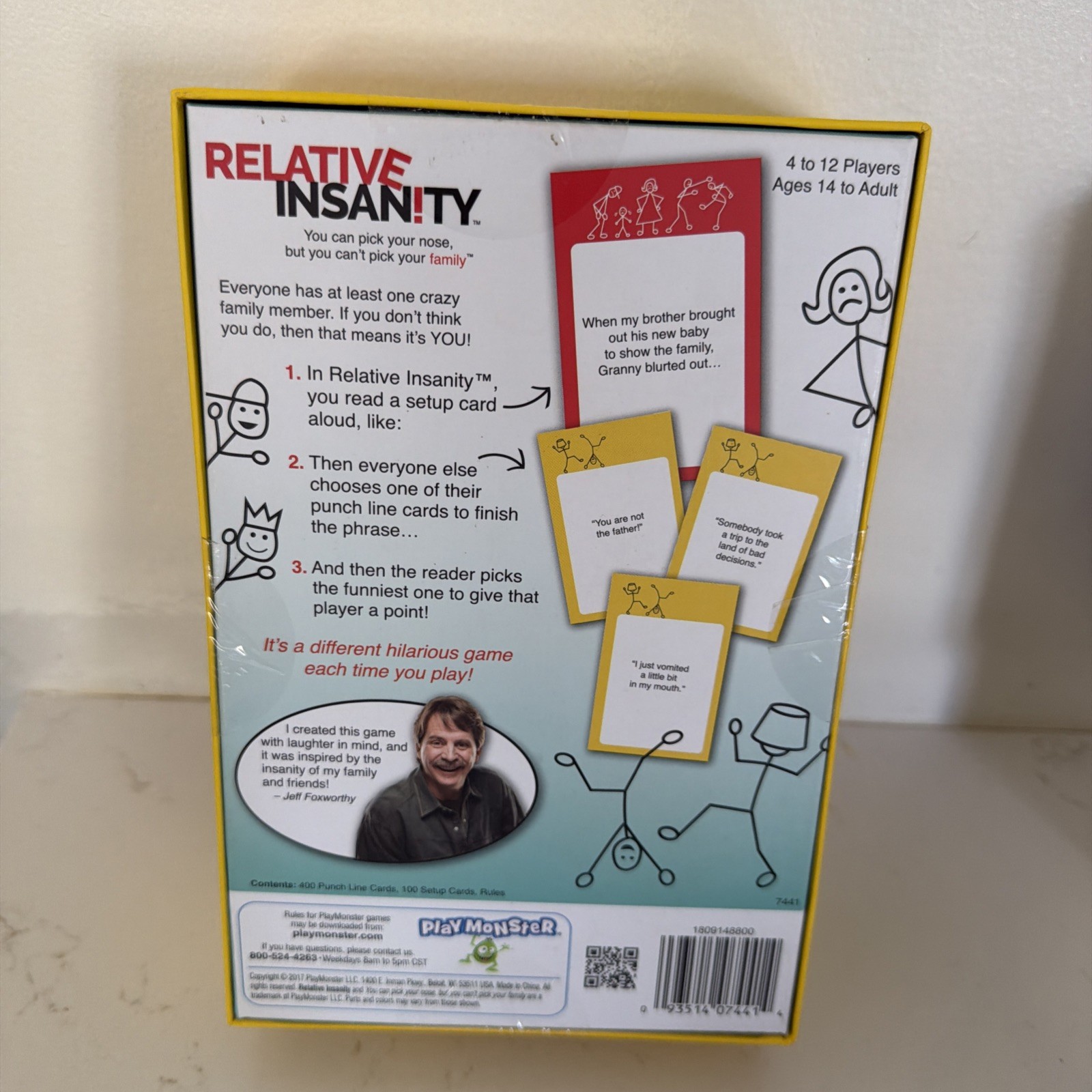 Relative Insanity Game -Jeff Foxworthy- Brand New Factory Sealed Cards