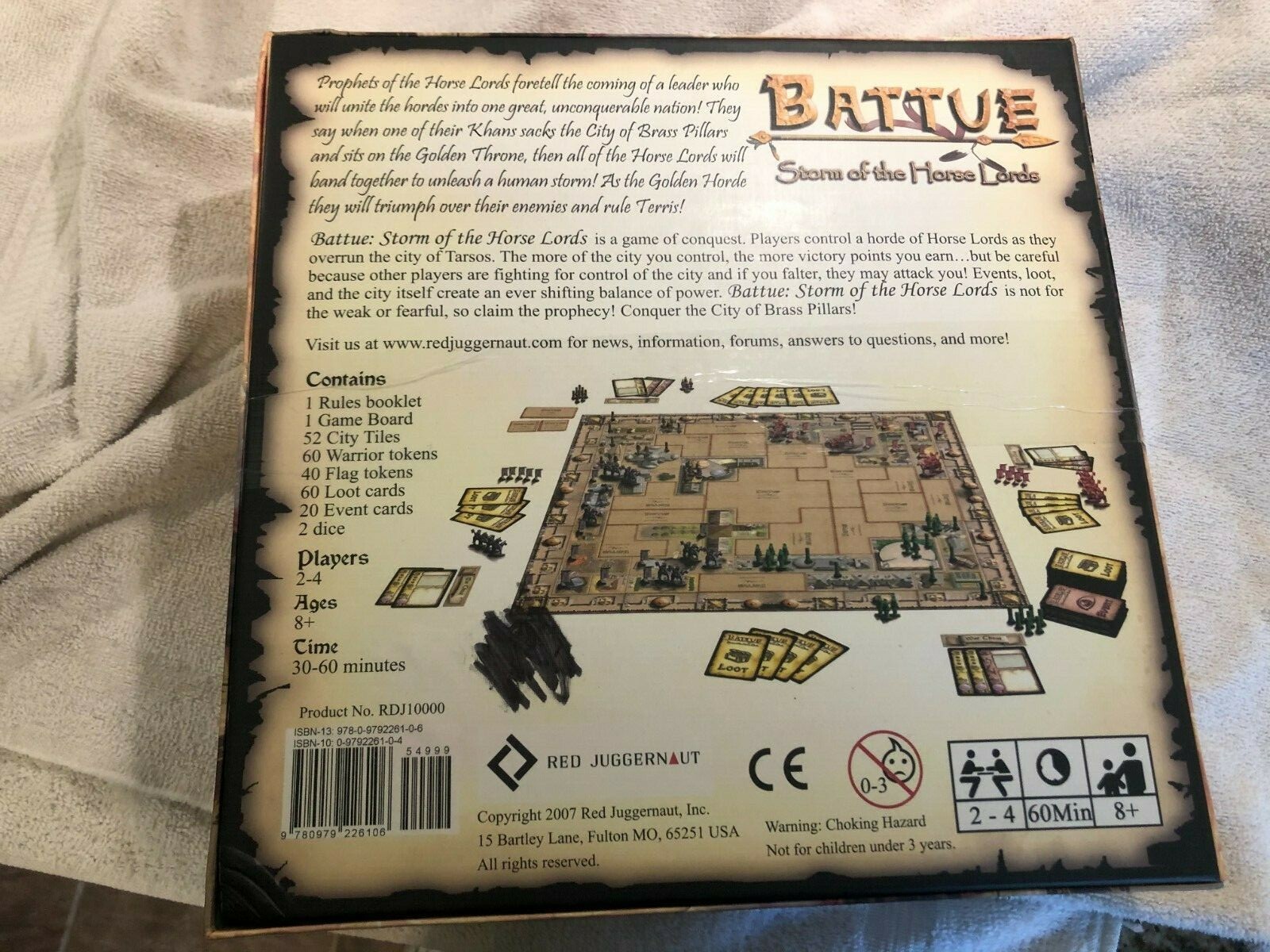 Battue-Storm of the Horse Lords Board Game-Used-Red Juggernaut