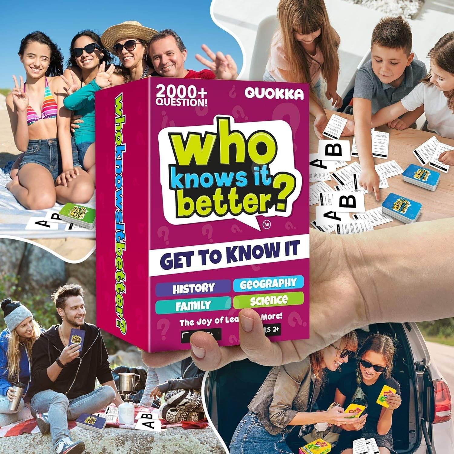 Family Quiz Night Game Bundle – History, Geography, Science
