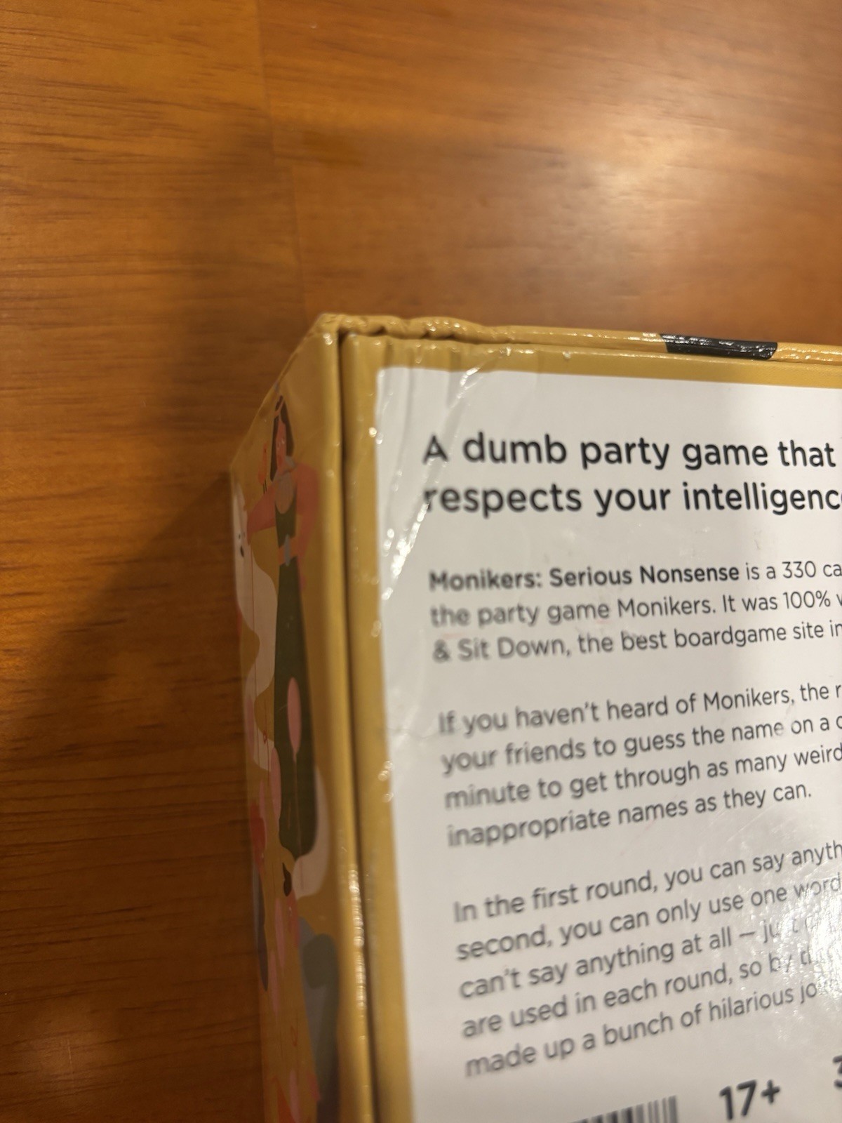 Serious Nonsense Monikers Stand Alone Expansion Party Game