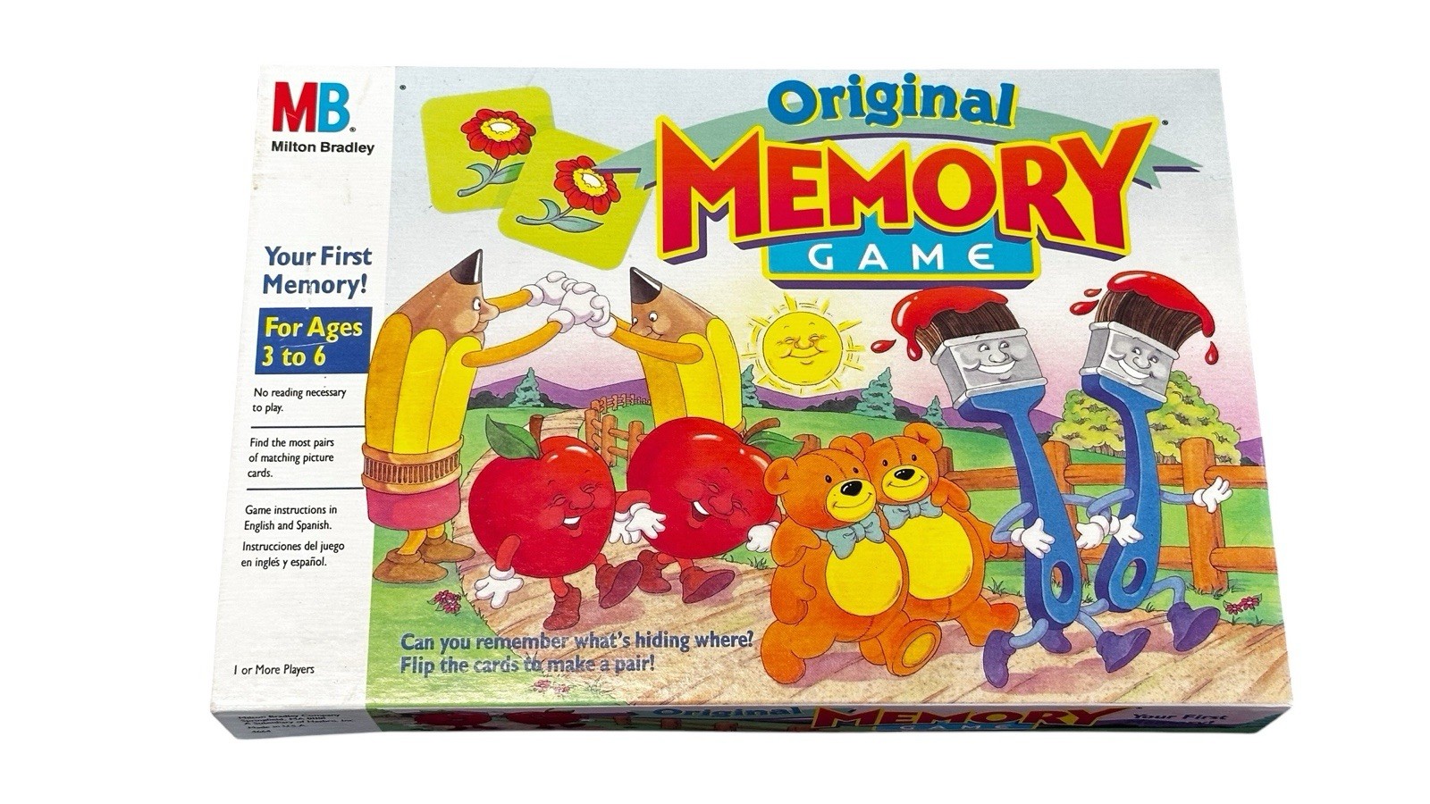 Milton Bradley the Original Memory Game 1994 99% Complete