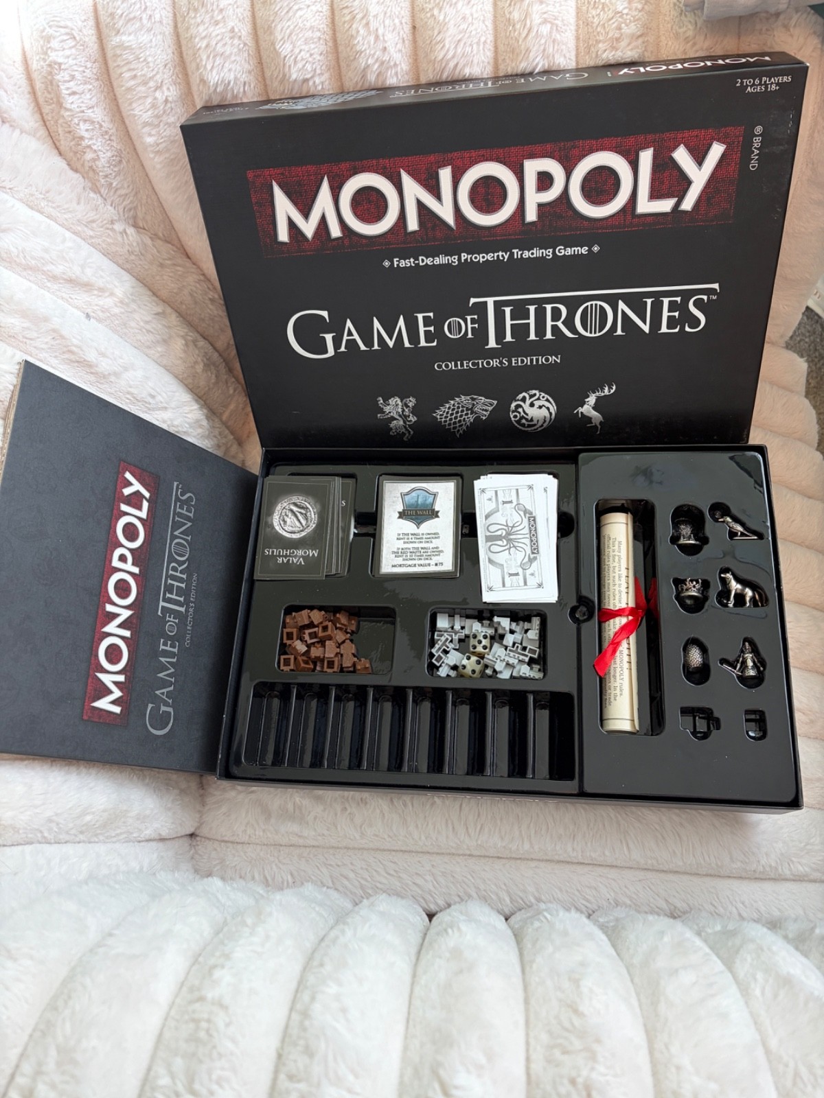 Monopoly Game of Thrones Collector’s Edition Board Game Ages 18+ Open Box