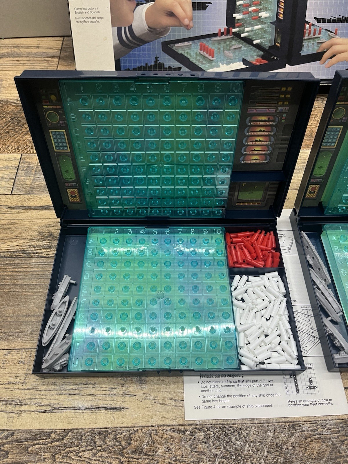 1990 Battleship Game by Milton Bradley 100% Complete & in Great Condition