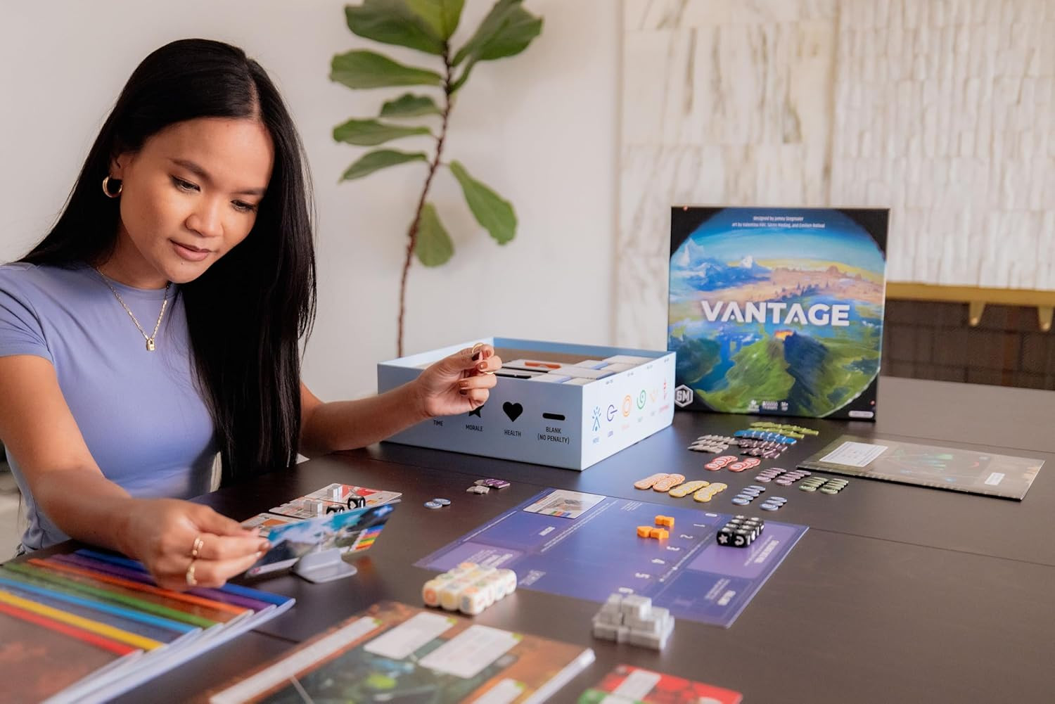 : Vantage by Jamey Stegmaier | Cooperatively Explore an Entire Planet from First
