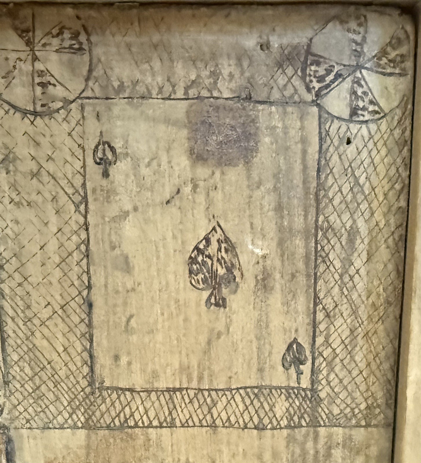 Vintage Handmade Pyrography Game board Dated 1914 – American folk art